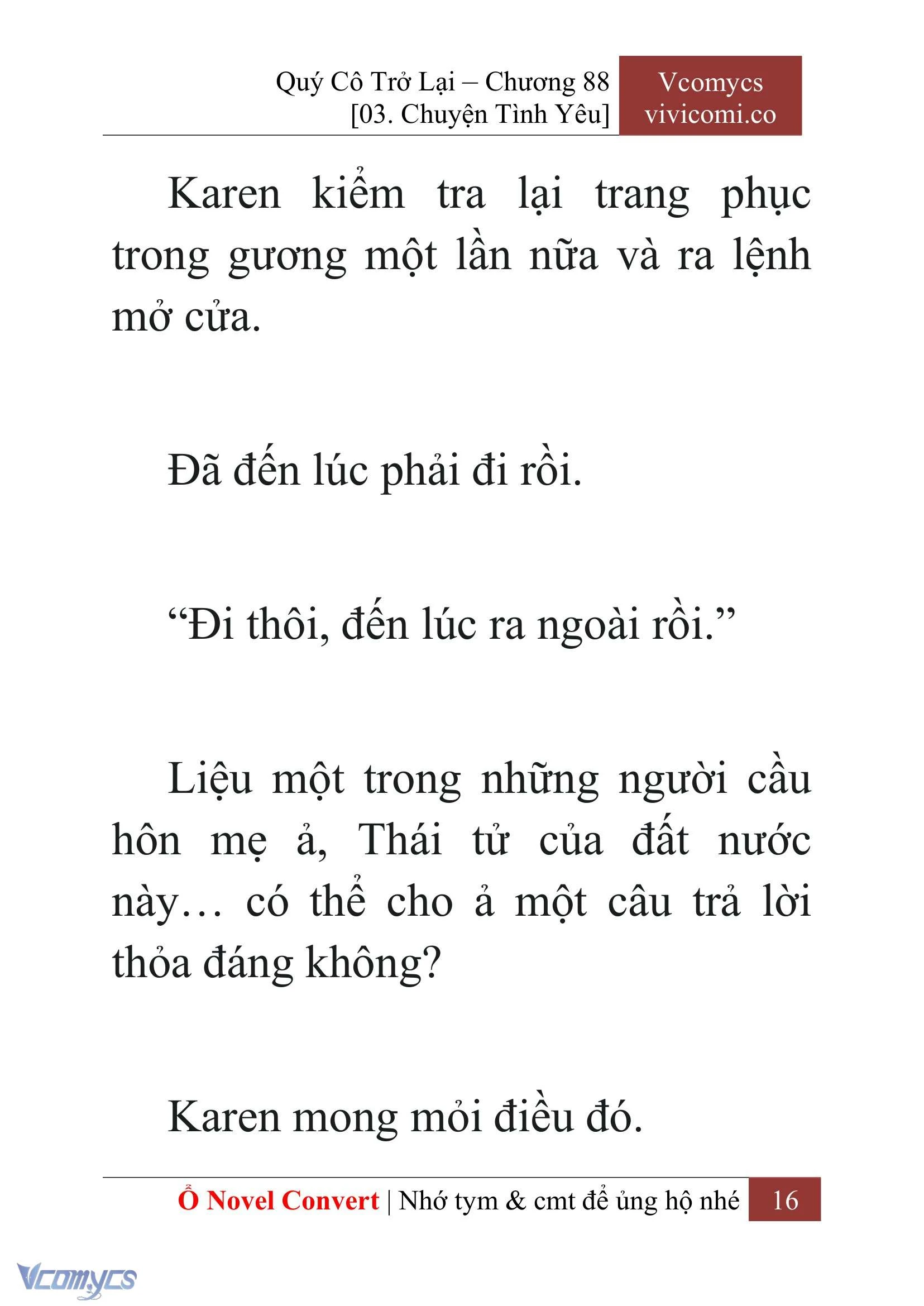 [Novel] Quý Cô Trở Lại Chapter  88 - 18