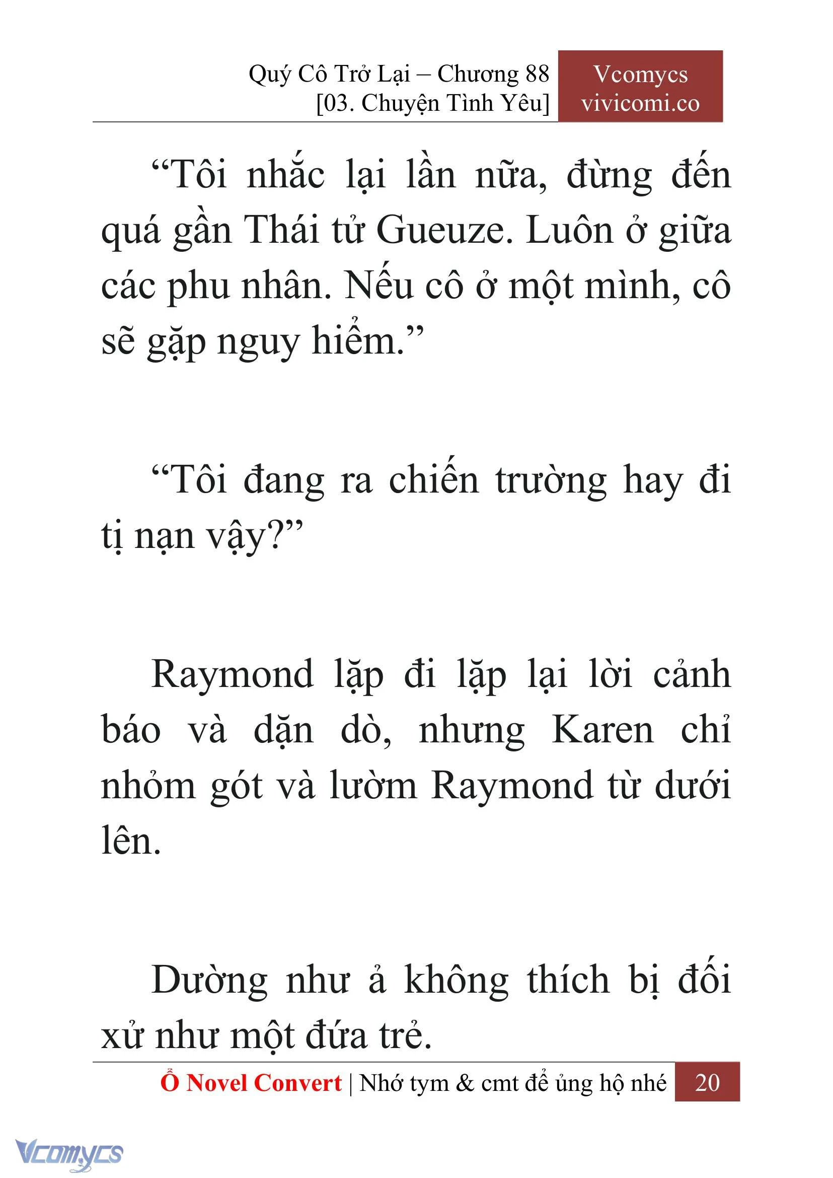 [Novel] Quý Cô Trở Lại Chapter  88 - 22