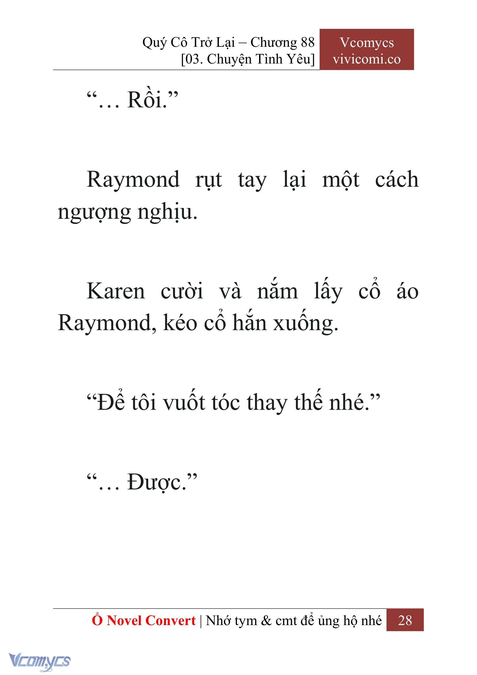 [Novel] Quý Cô Trở Lại Chapter  88 - 30