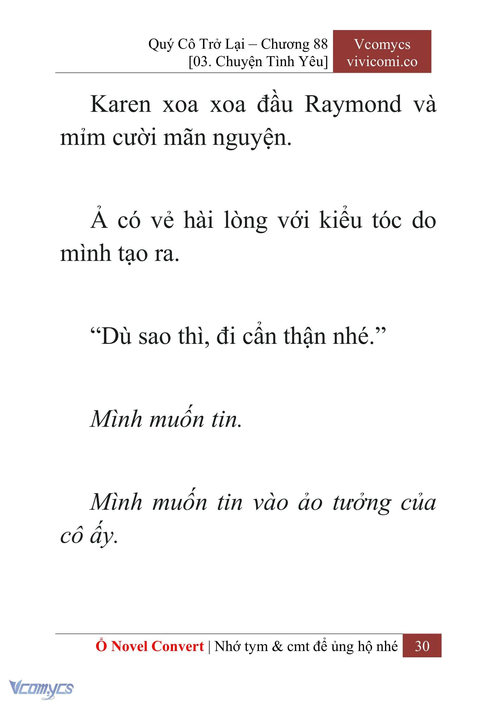 [Novel] Quý Cô Trở Lại Chapter  88 - 32