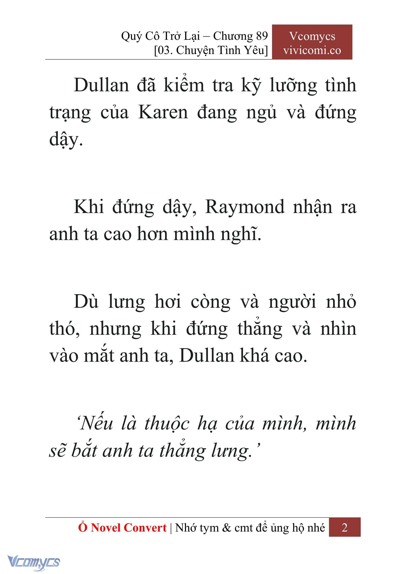 [Novel] Quý Cô Trở Lại Chapter  89 - 4