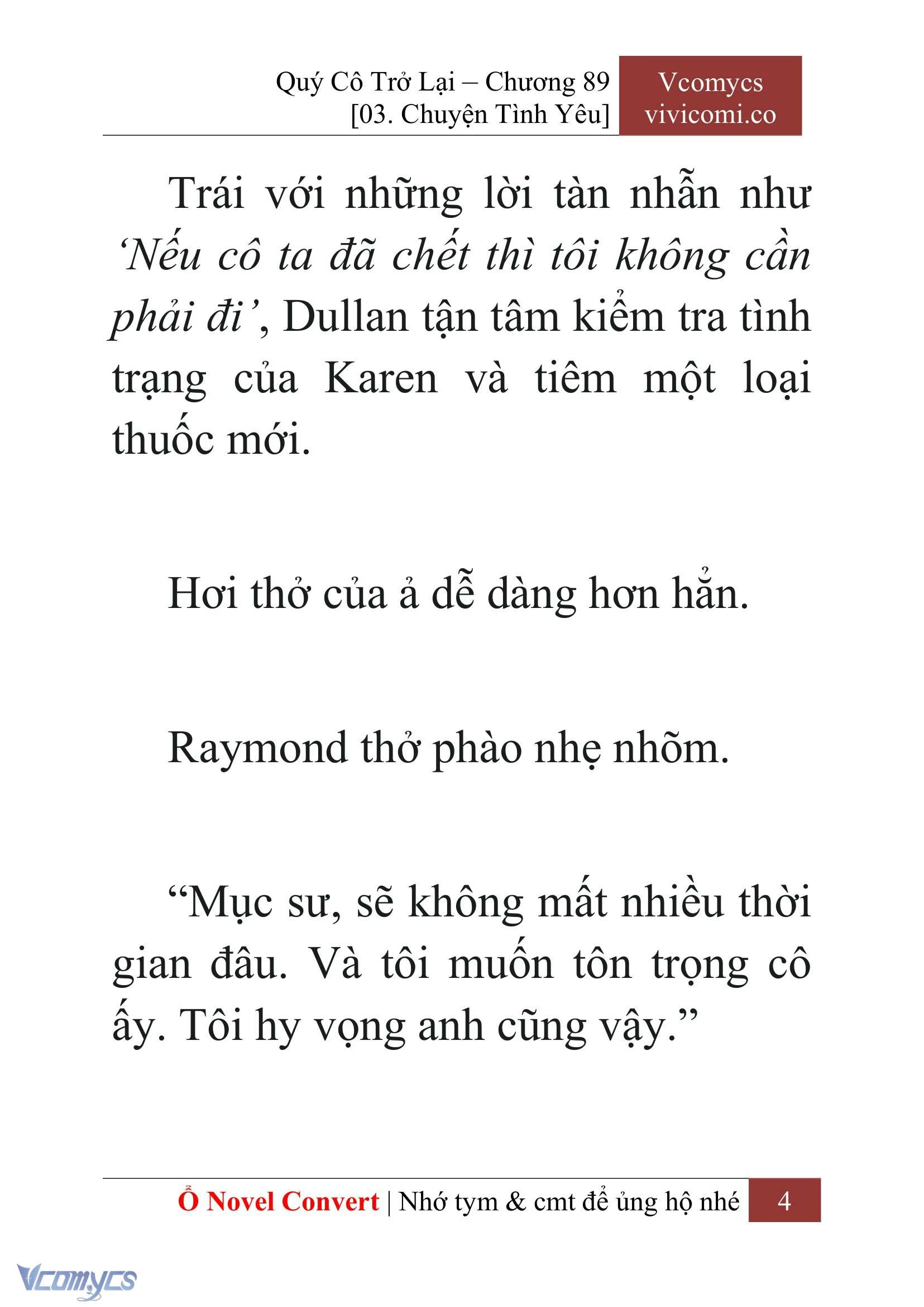 [Novel] Quý Cô Trở Lại Chapter  89 - 6