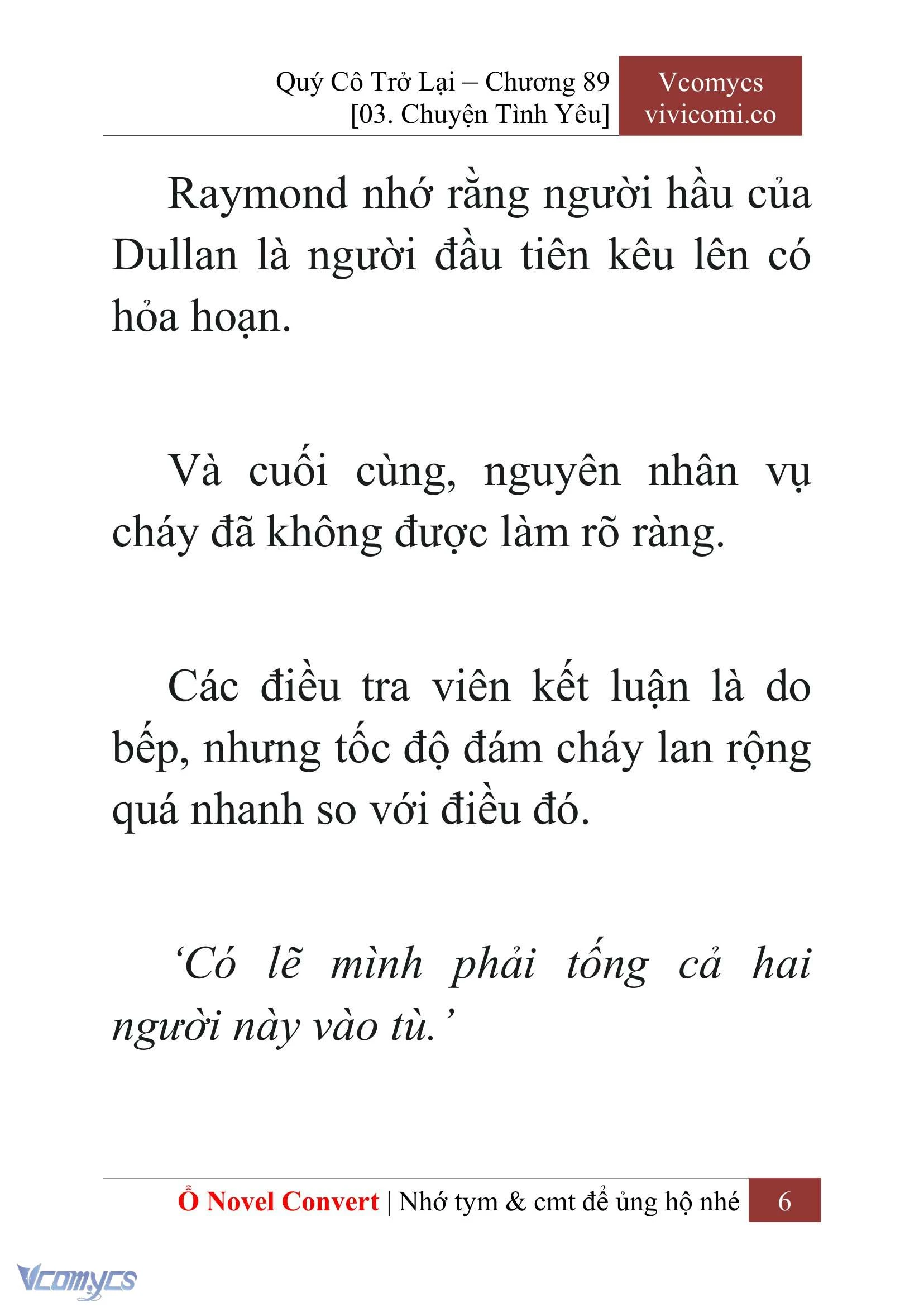 [Novel] Quý Cô Trở Lại Chapter  89 - 8