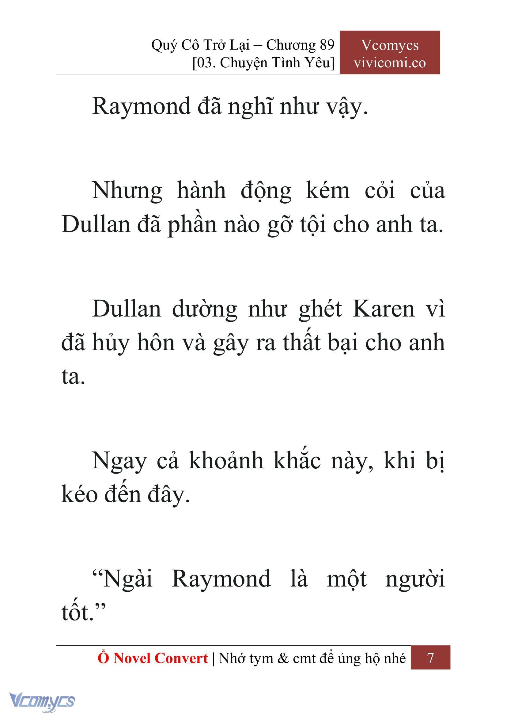 [Novel] Quý Cô Trở Lại Chapter  89 - 9