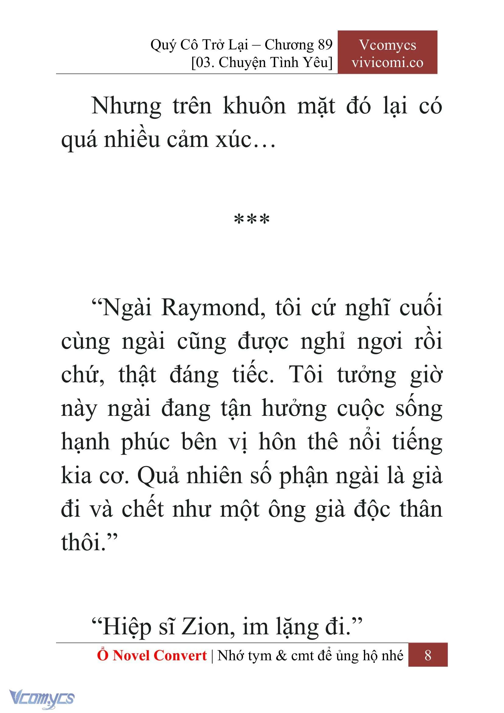 [Novel] Quý Cô Trở Lại Chapter  89 - 10