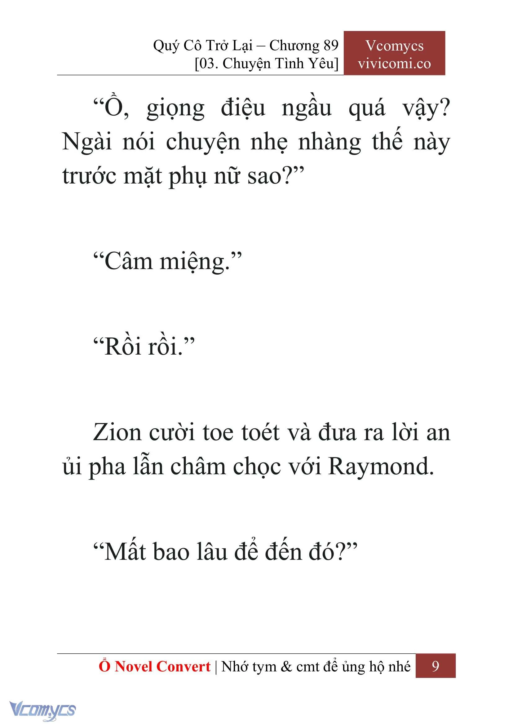 [Novel] Quý Cô Trở Lại Chapter  89 - 11