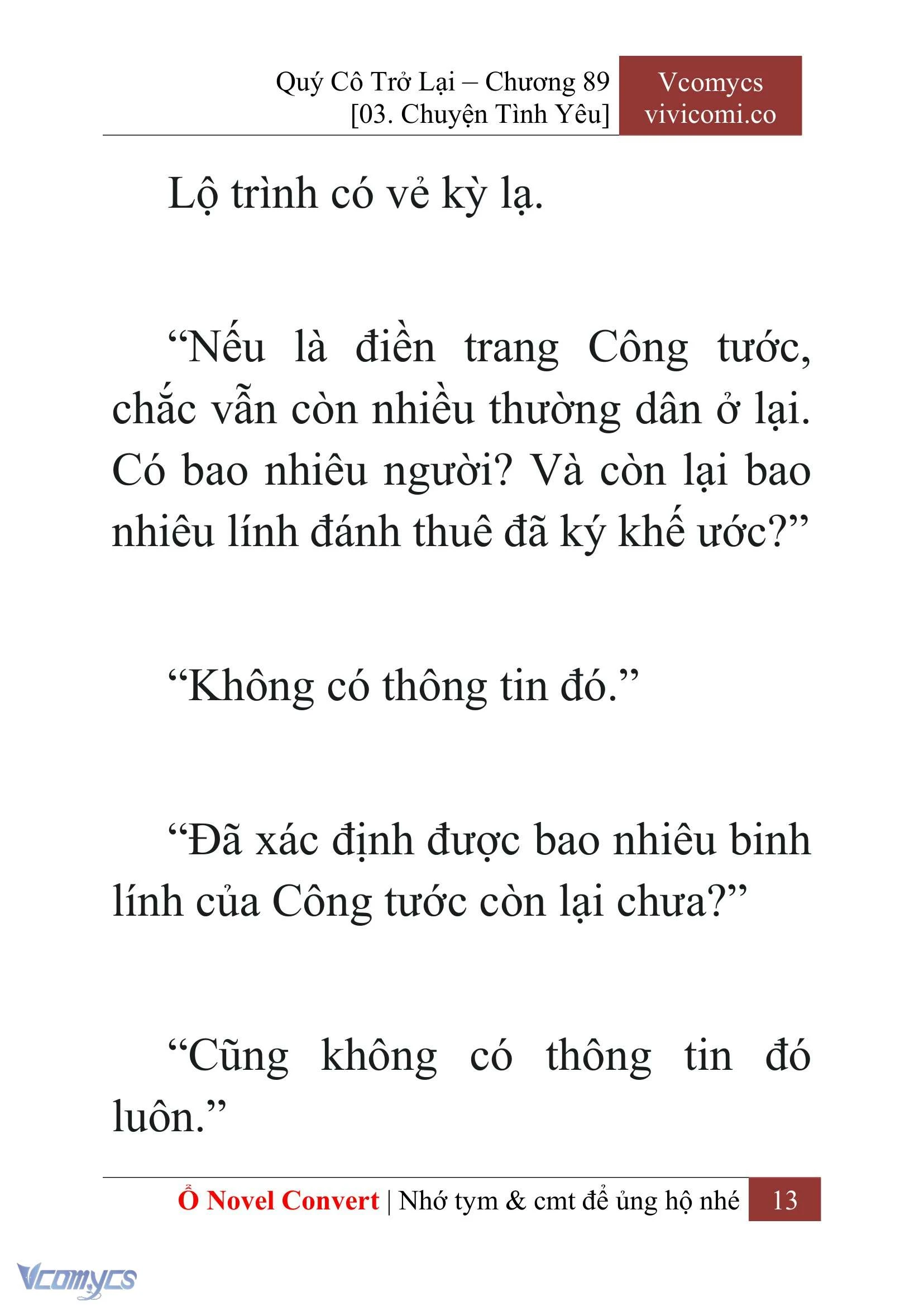 [Novel] Quý Cô Trở Lại Chapter  89 - 15