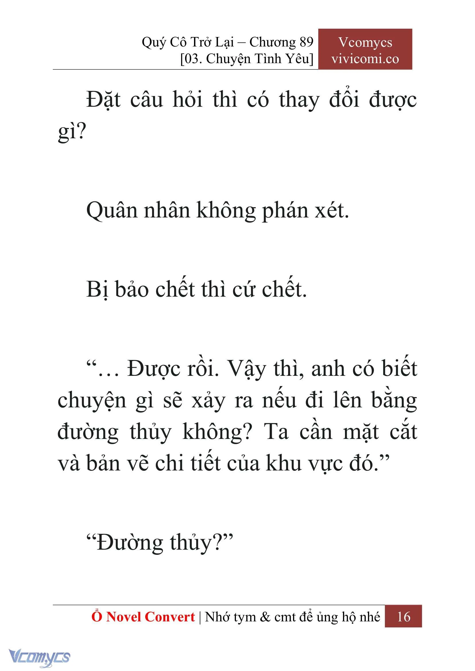 [Novel] Quý Cô Trở Lại Chapter  89 - 18