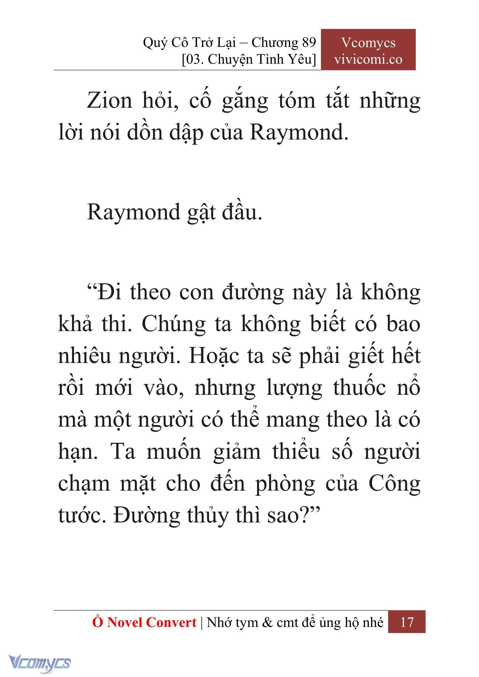 [Novel] Quý Cô Trở Lại Chapter  89 - 19