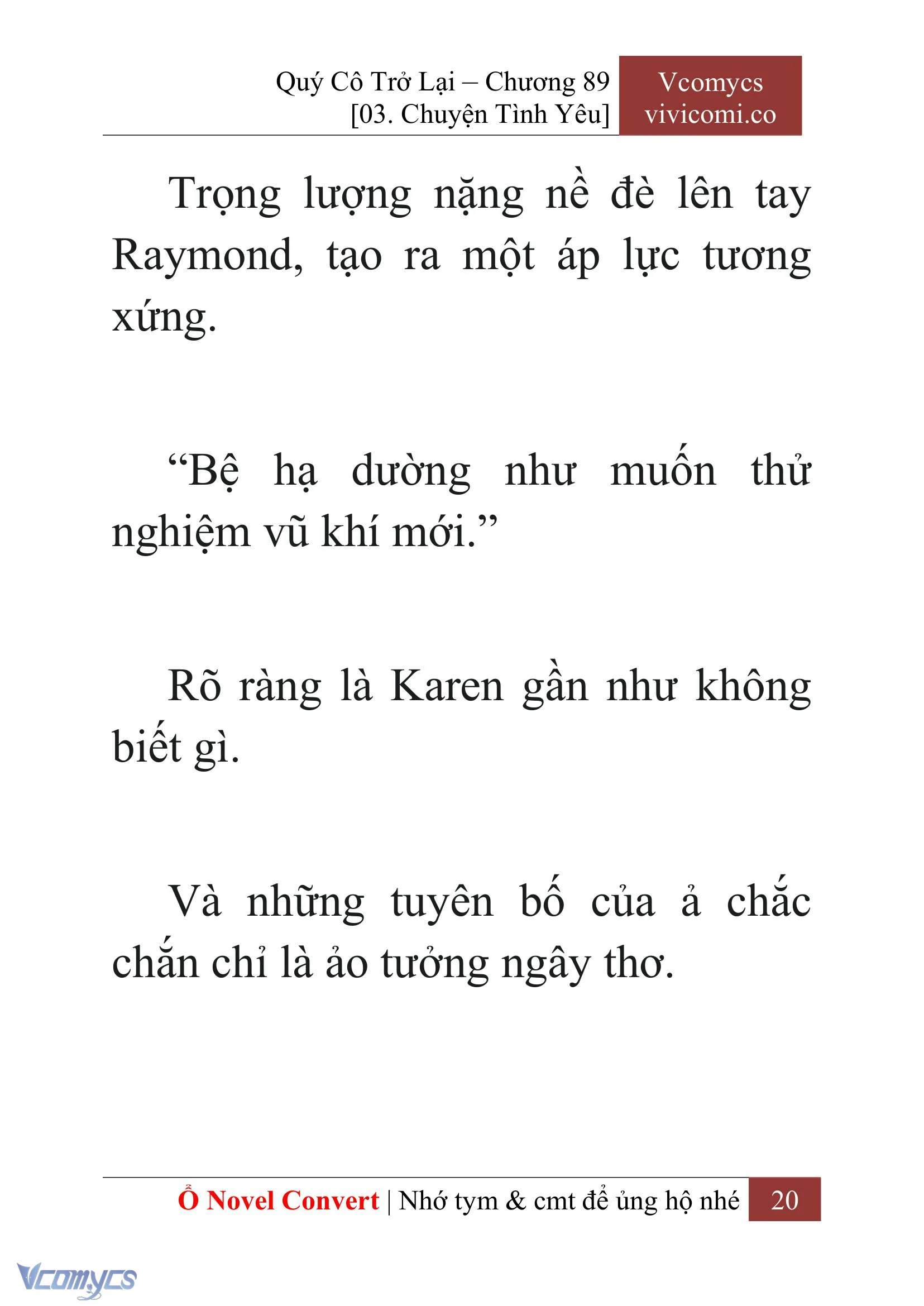 [Novel] Quý Cô Trở Lại Chapter  89 - 22