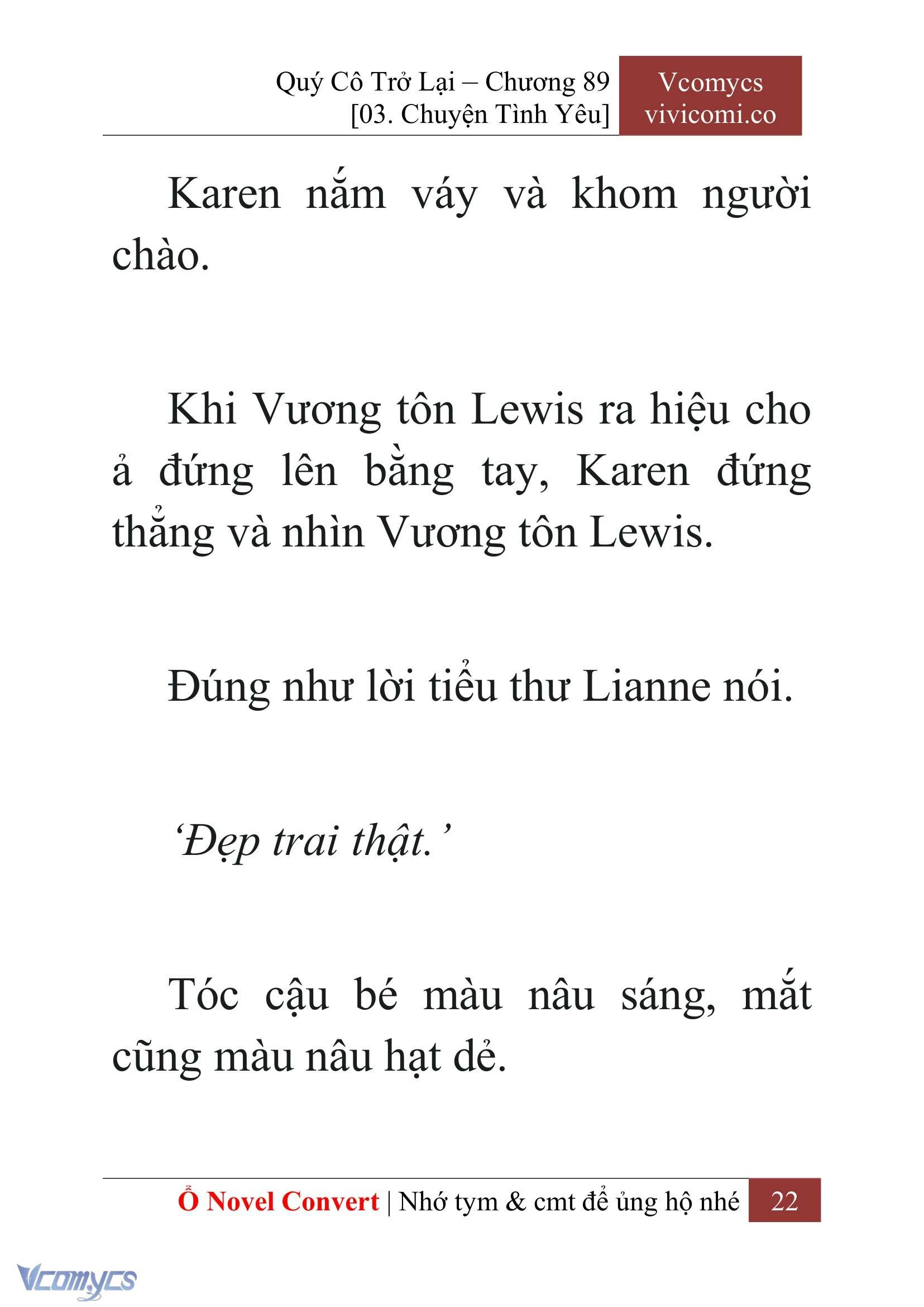 [Novel] Quý Cô Trở Lại Chapter  89 - 24