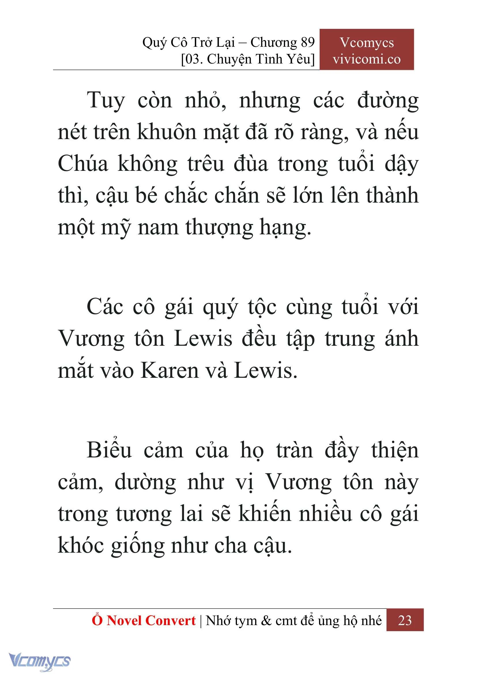 [Novel] Quý Cô Trở Lại Chapter  89 - 25
