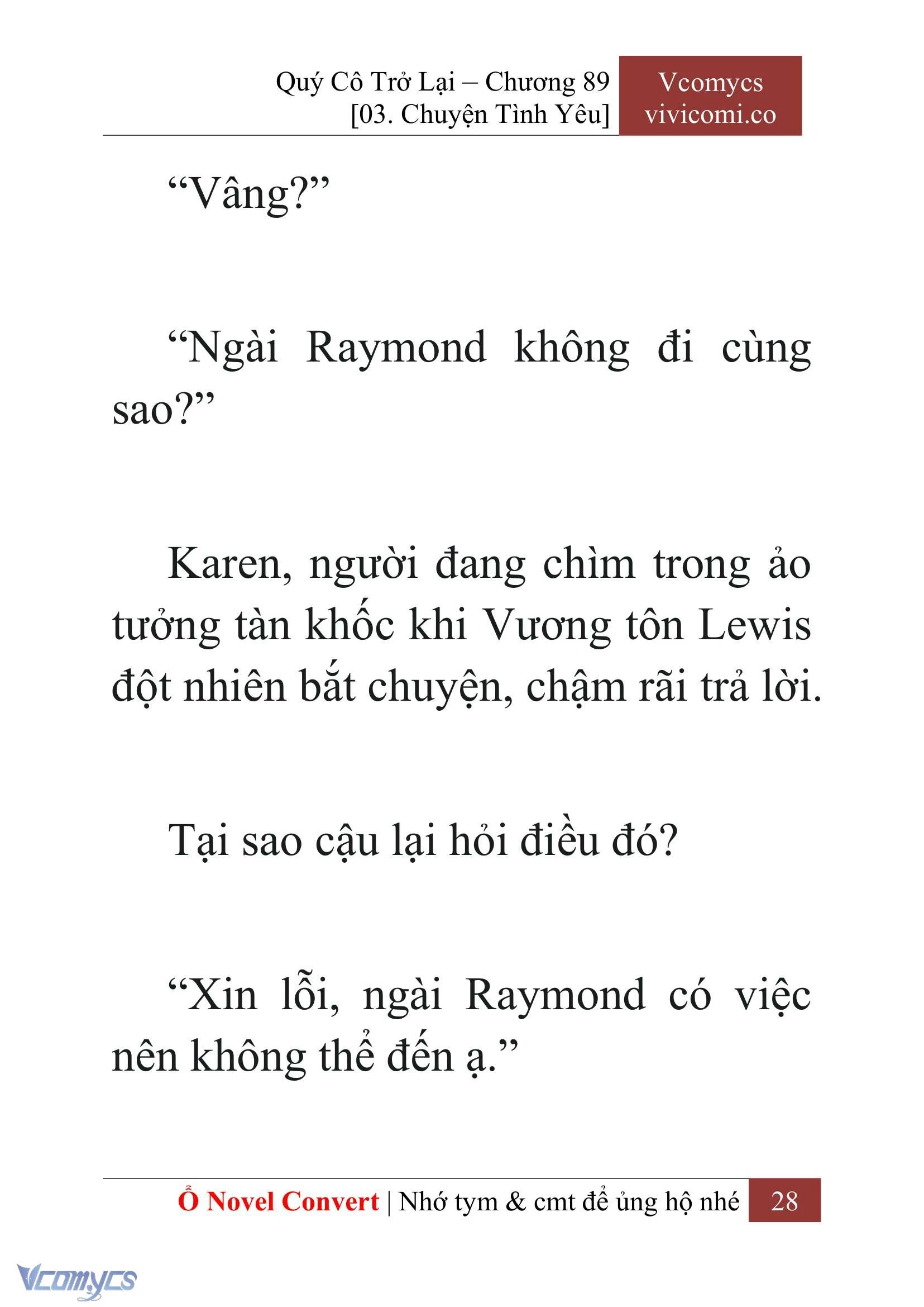 [Novel] Quý Cô Trở Lại Chapter  89 - 30