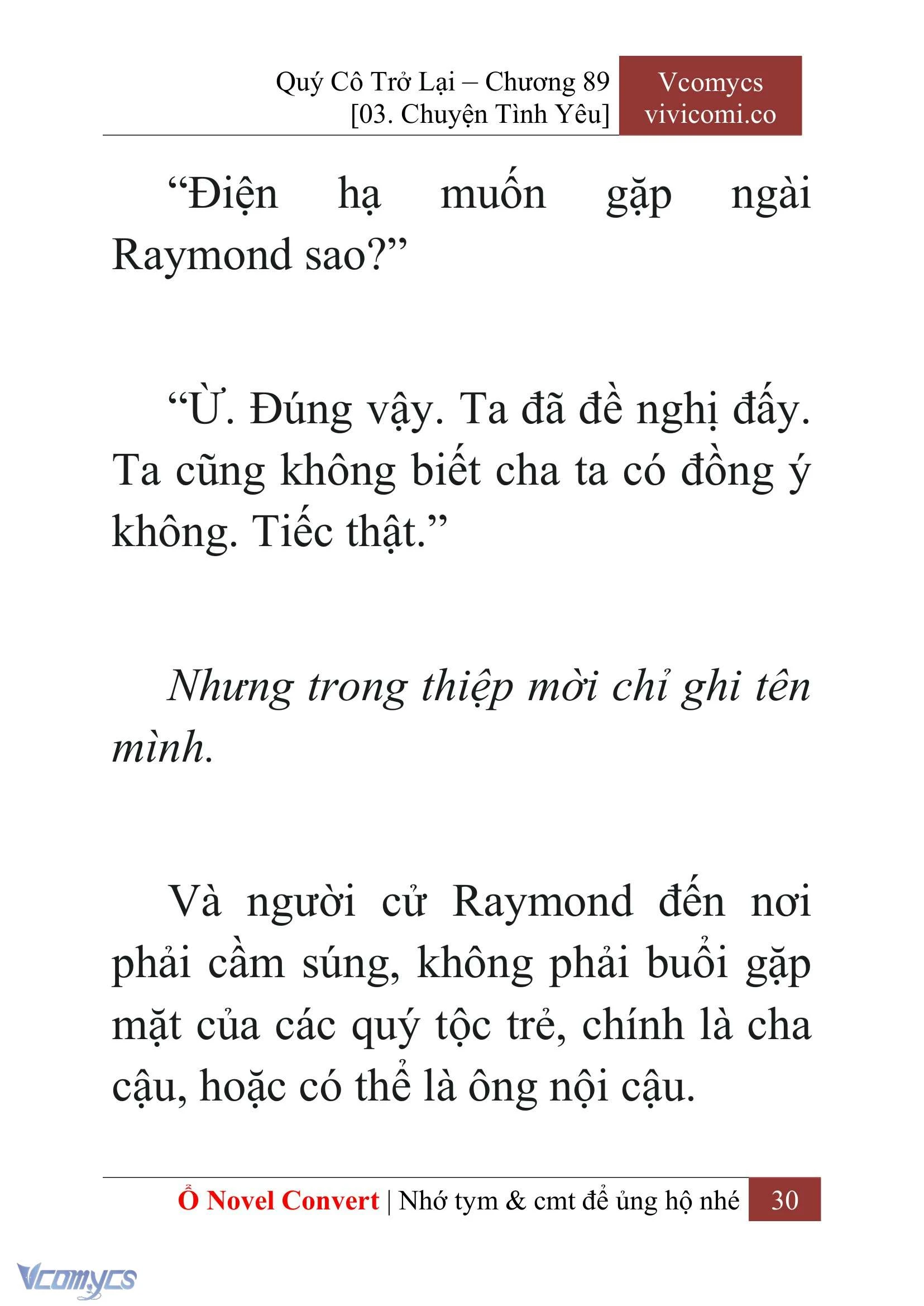 [Novel] Quý Cô Trở Lại Chapter  89 - 32