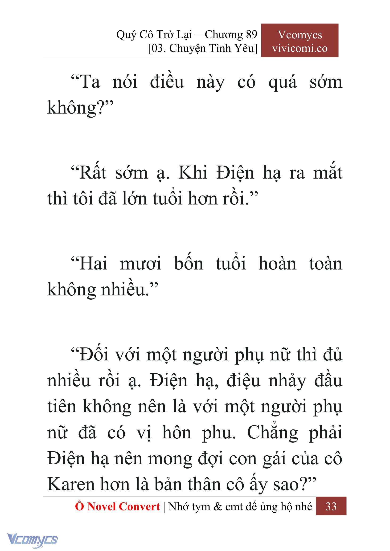 [Novel] Quý Cô Trở Lại Chapter  89 - 35