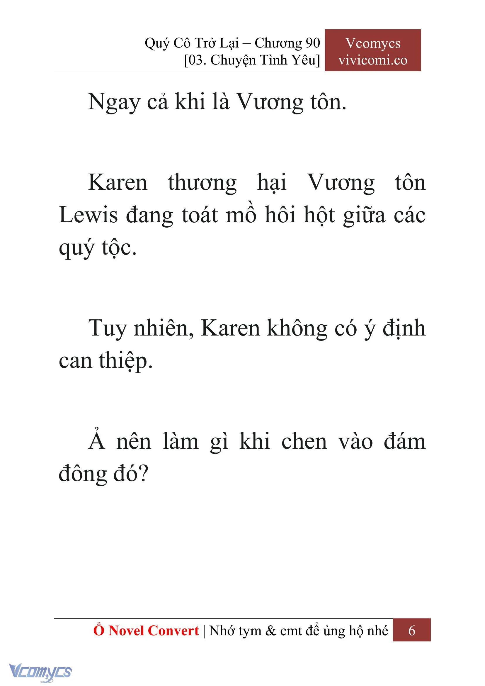 [Novel] Quý Cô Trở Lại Chapter  90 - 8