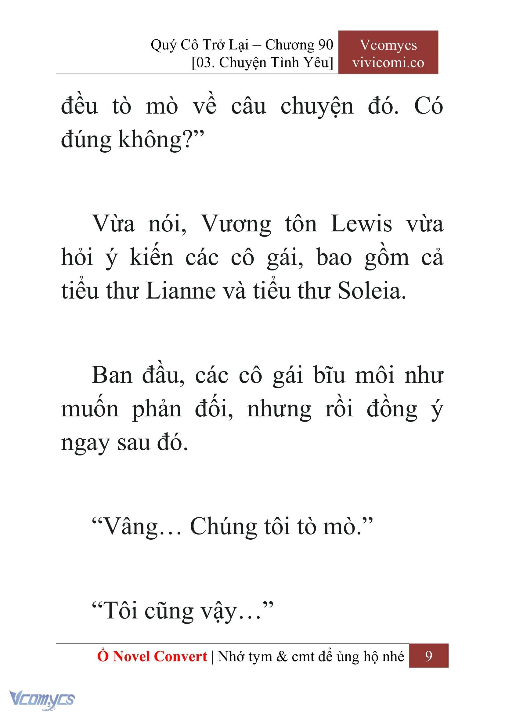 [Novel] Quý Cô Trở Lại Chapter  90 - 11
