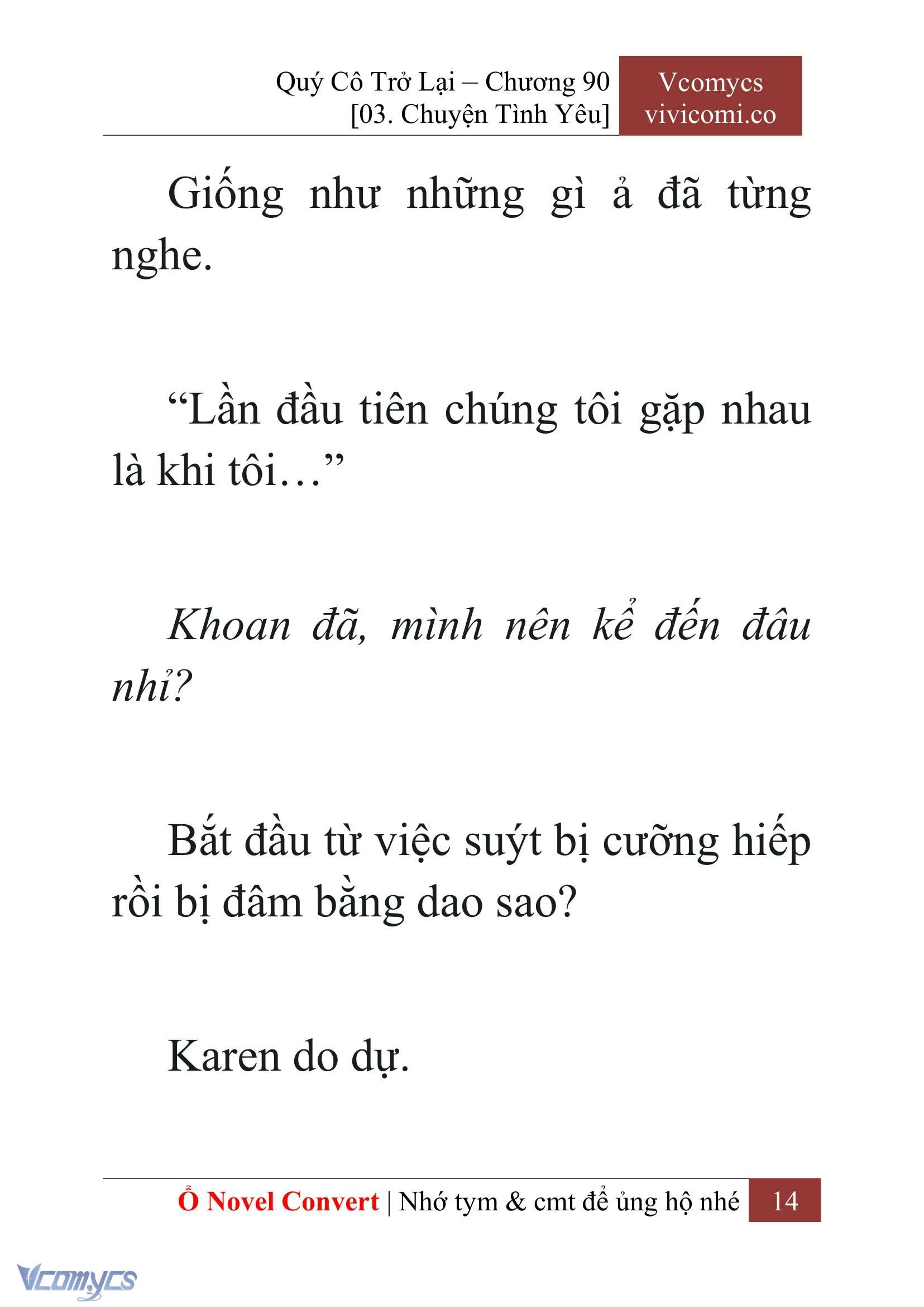 [Novel] Quý Cô Trở Lại Chapter  90 - 16