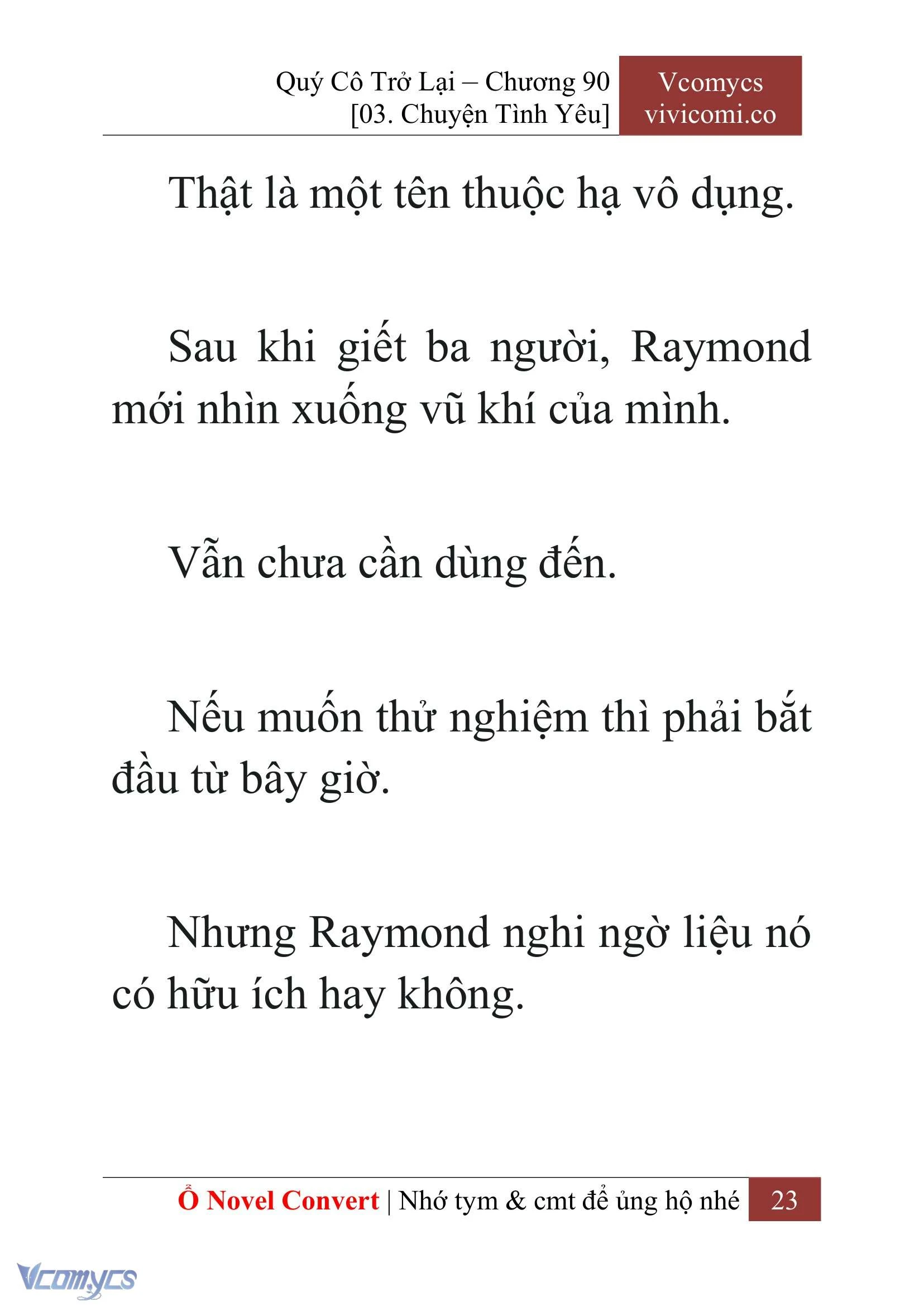 [Novel] Quý Cô Trở Lại Chapter  90 - 25