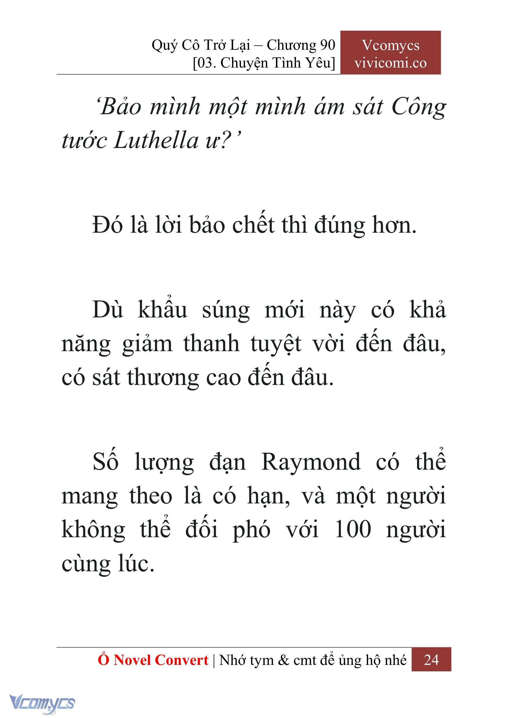 [Novel] Quý Cô Trở Lại Chapter  90 - 26