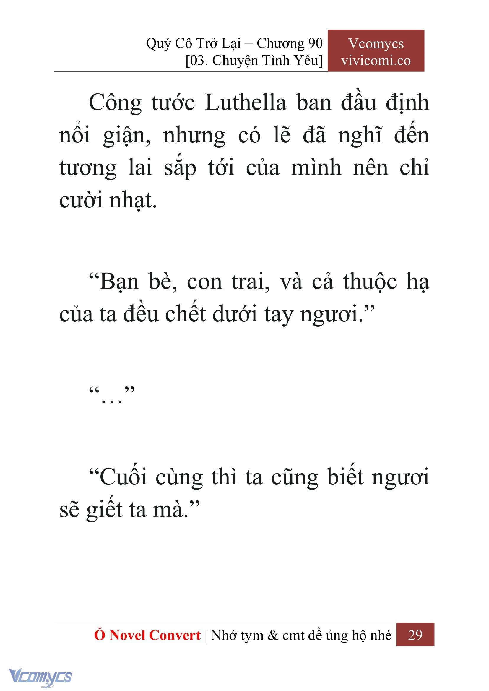 [Novel] Quý Cô Trở Lại Chapter  90 - 31
