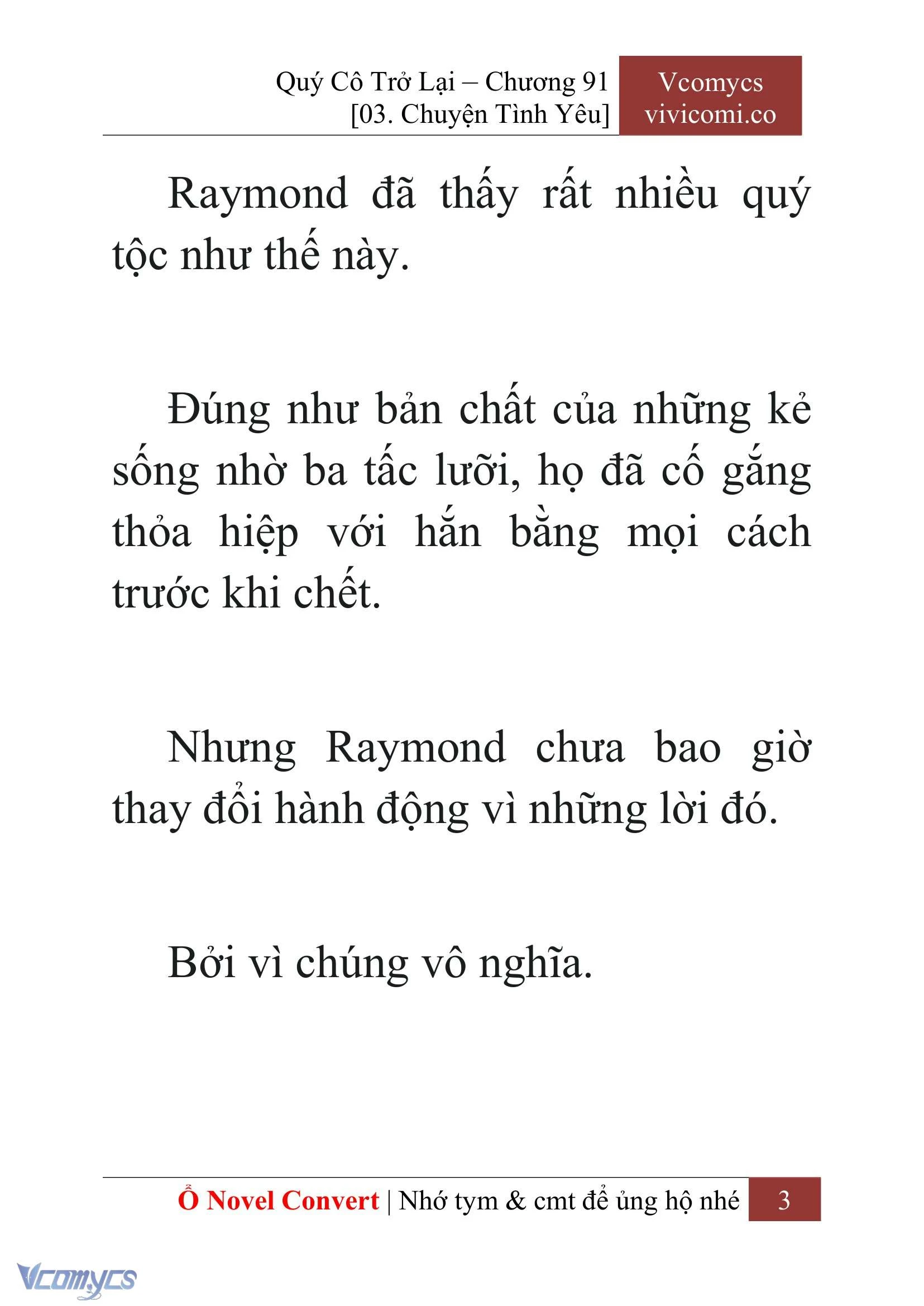 [Novel] Quý Cô Trở Lại Chapter  91 - 5
