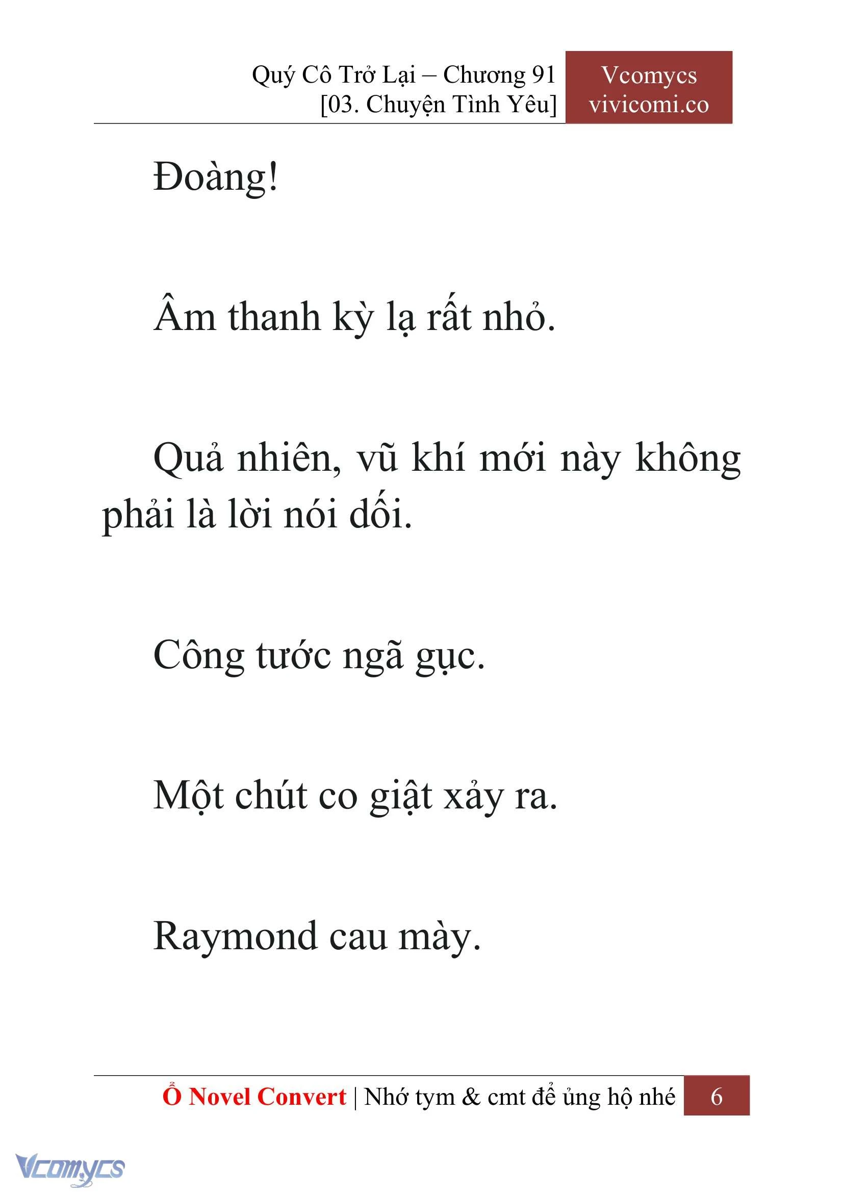 [Novel] Quý Cô Trở Lại Chapter  91 - 8