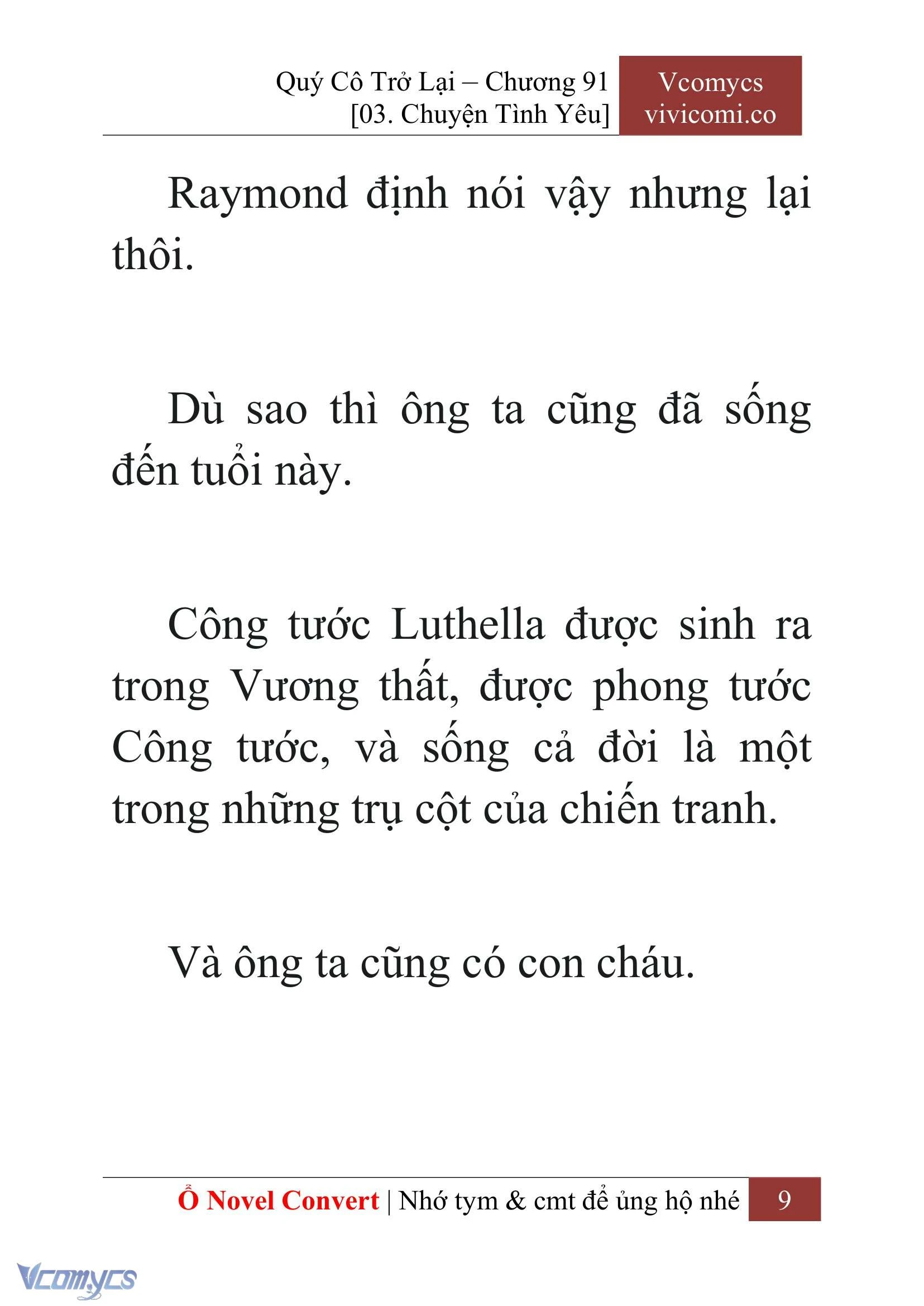 [Novel] Quý Cô Trở Lại Chapter  91 - 11