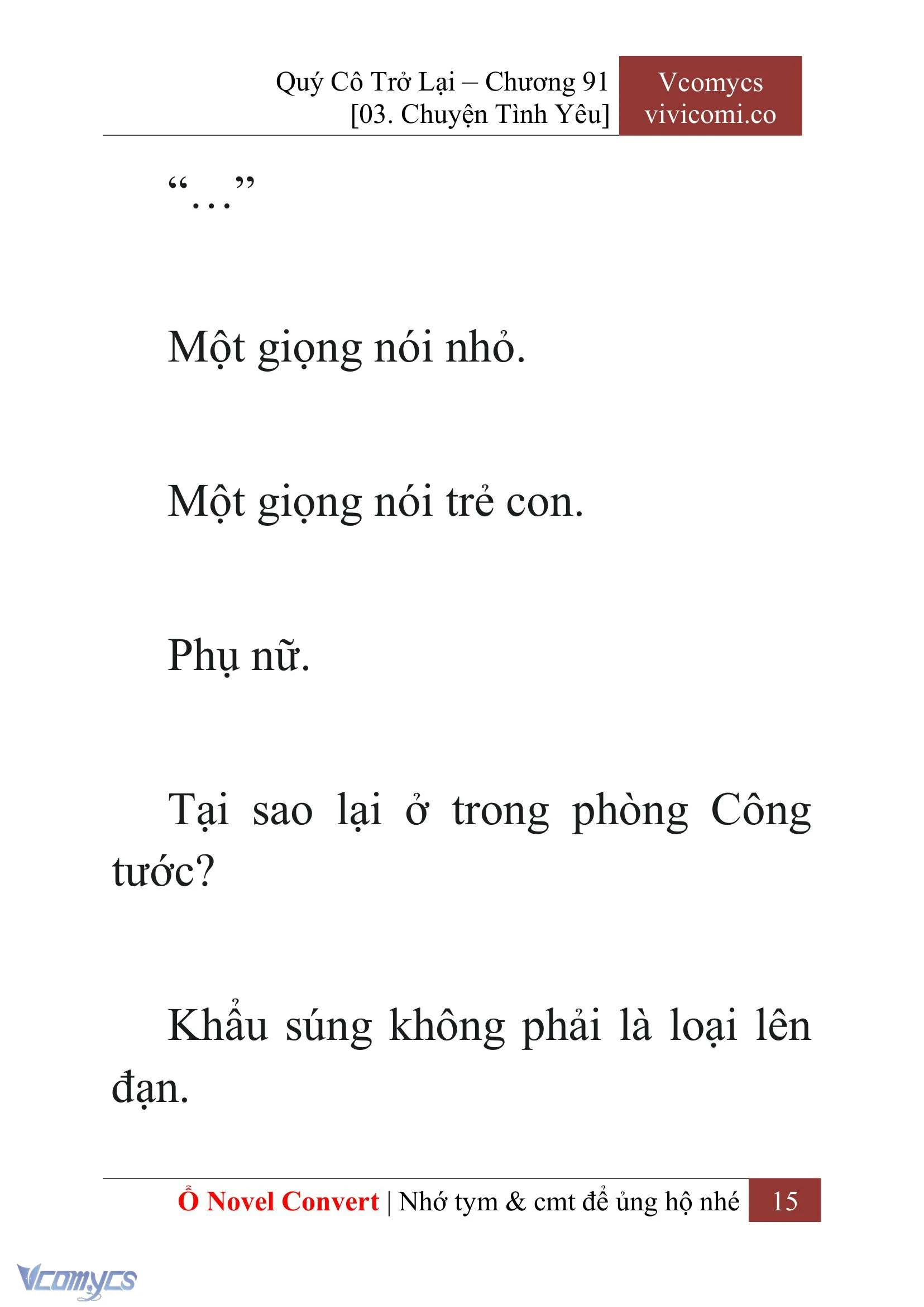 [Novel] Quý Cô Trở Lại Chapter  91 - 17