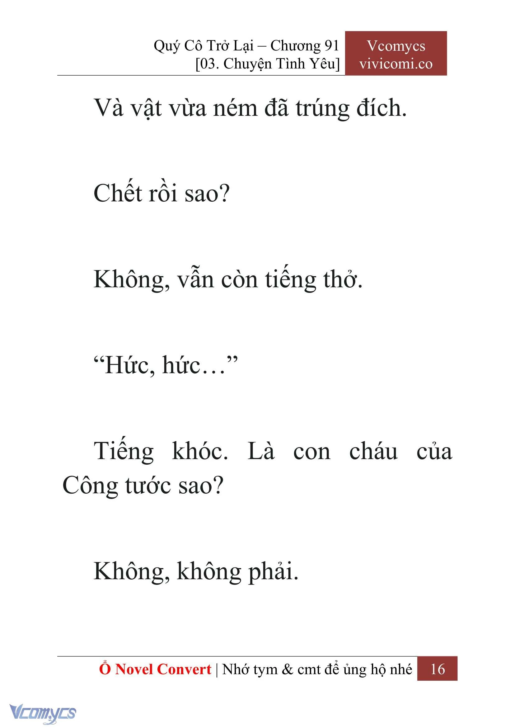 [Novel] Quý Cô Trở Lại Chapter  91 - 18