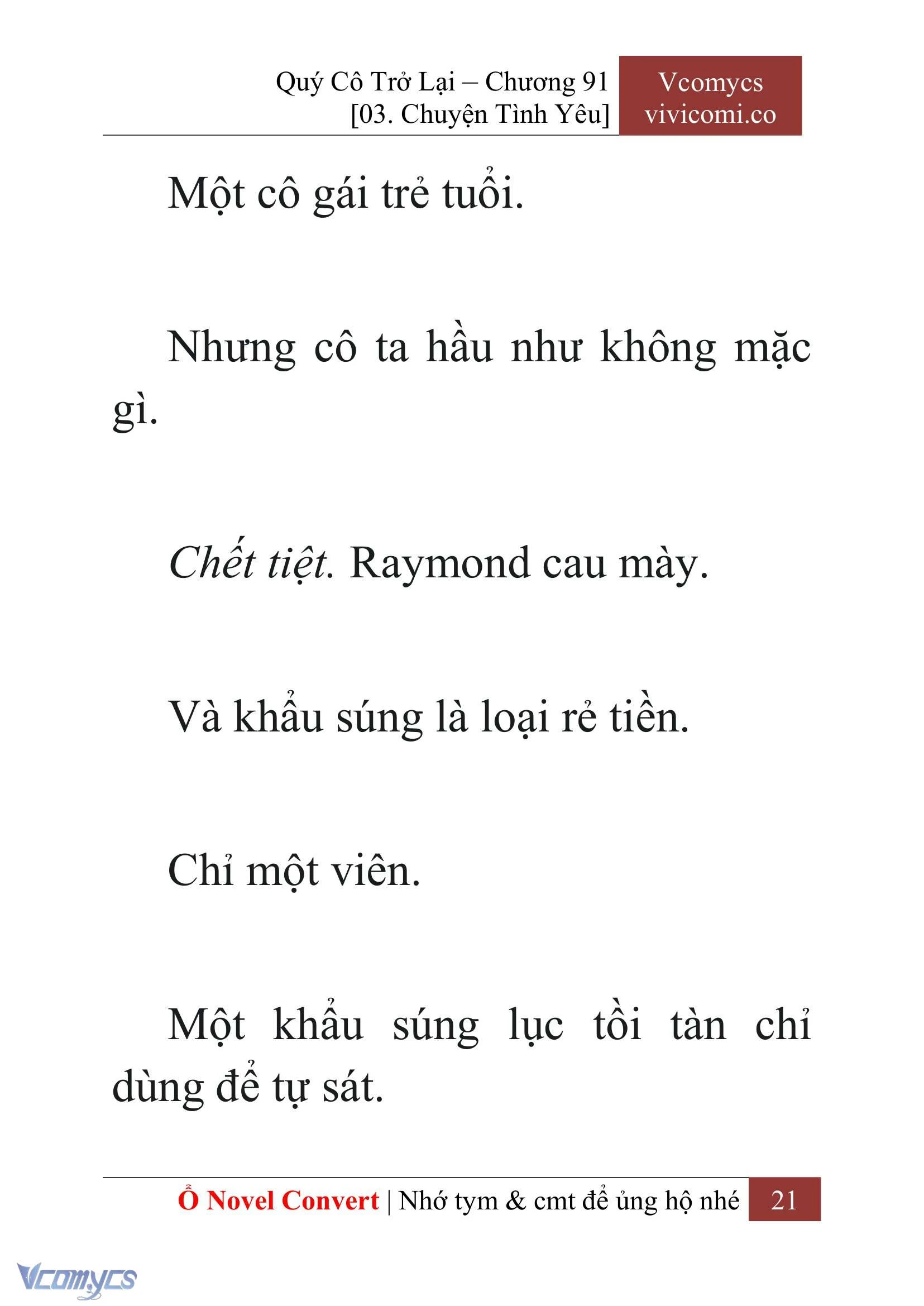 [Novel] Quý Cô Trở Lại Chapter  91 - 23