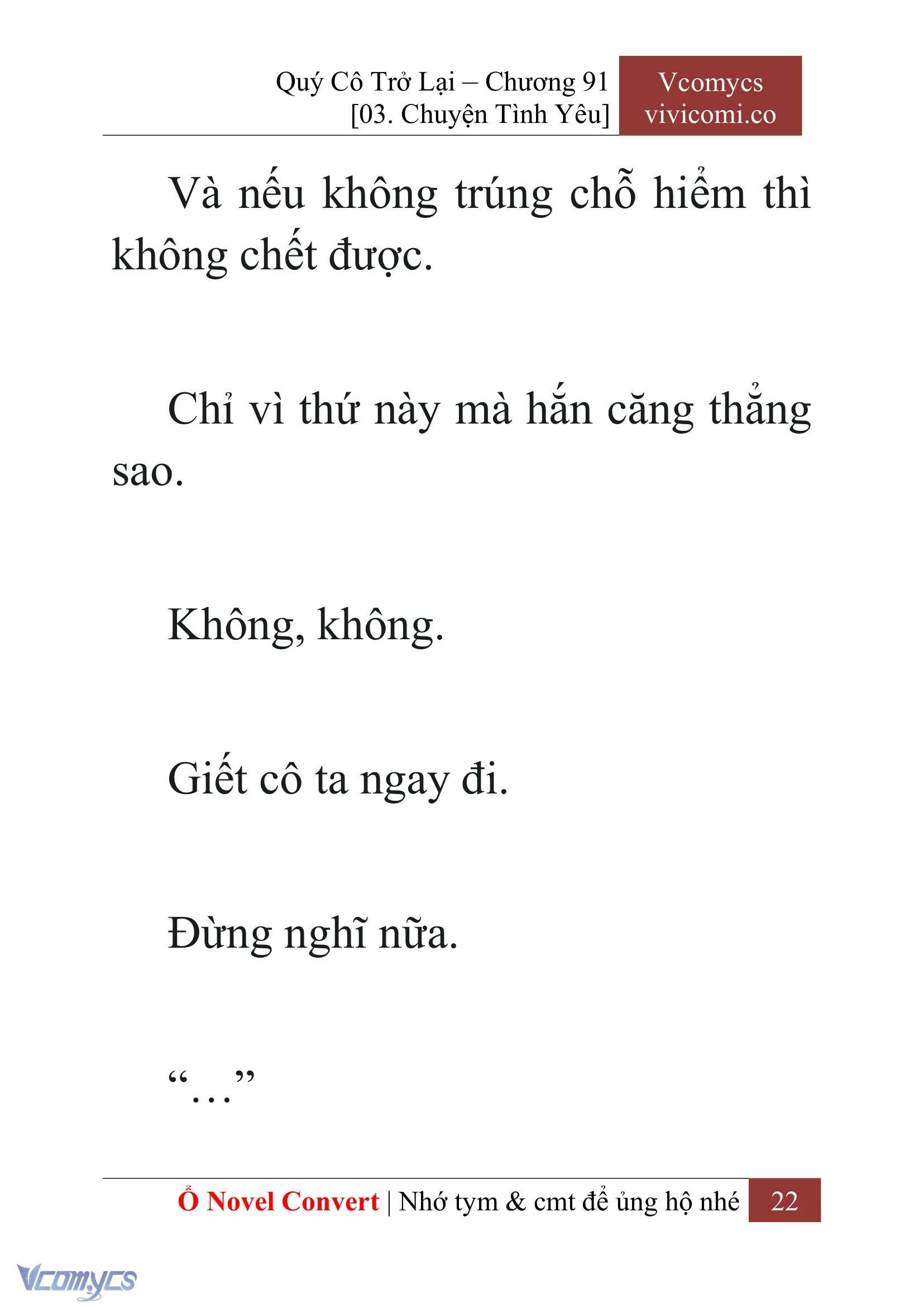 [Novel] Quý Cô Trở Lại Chapter  91 - 24