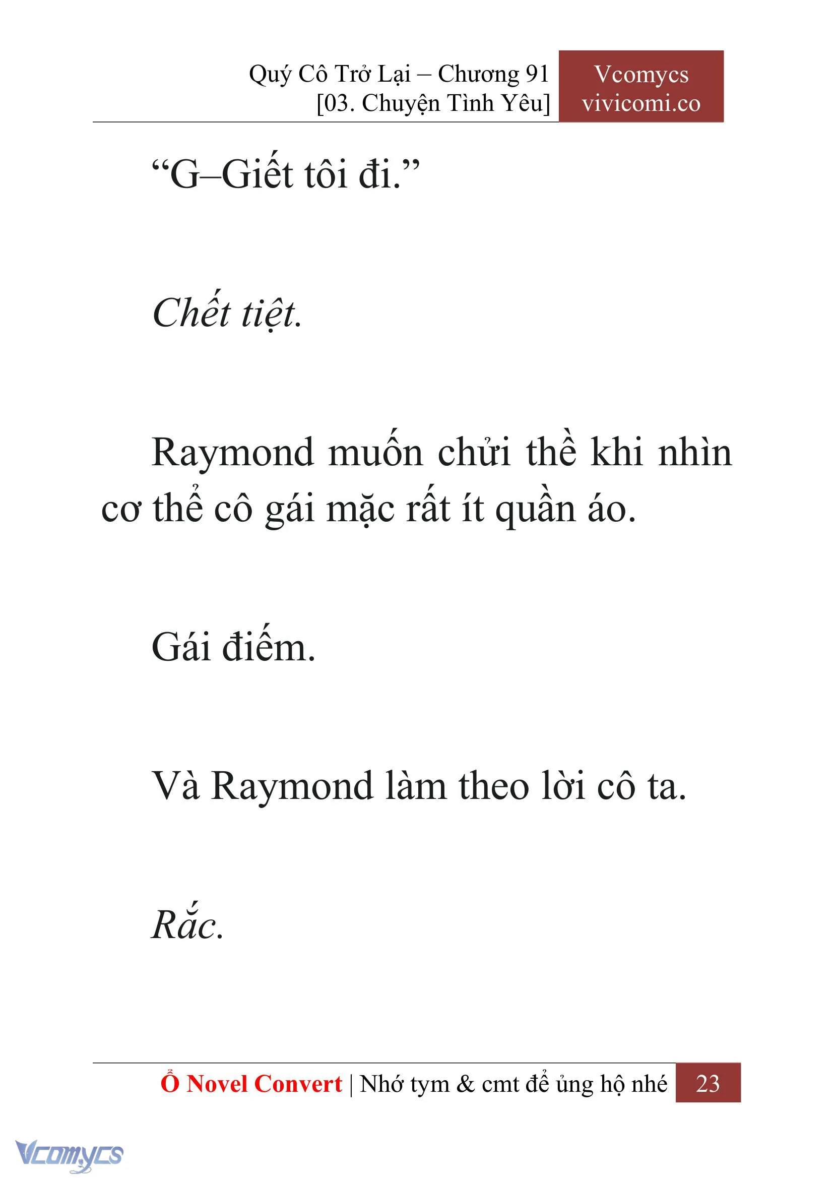 [Novel] Quý Cô Trở Lại Chapter  91 - 25