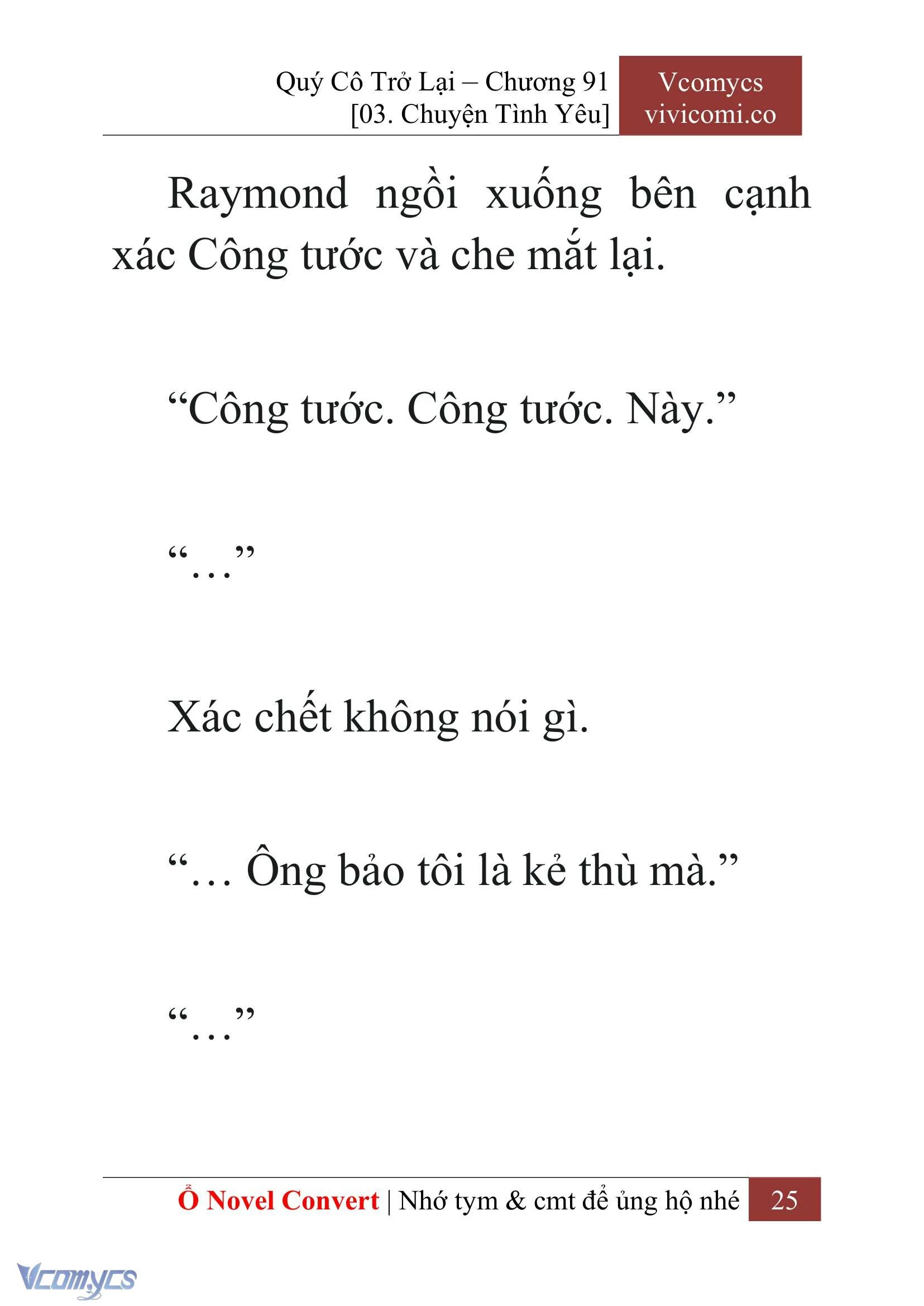 [Novel] Quý Cô Trở Lại Chapter  91 - 27