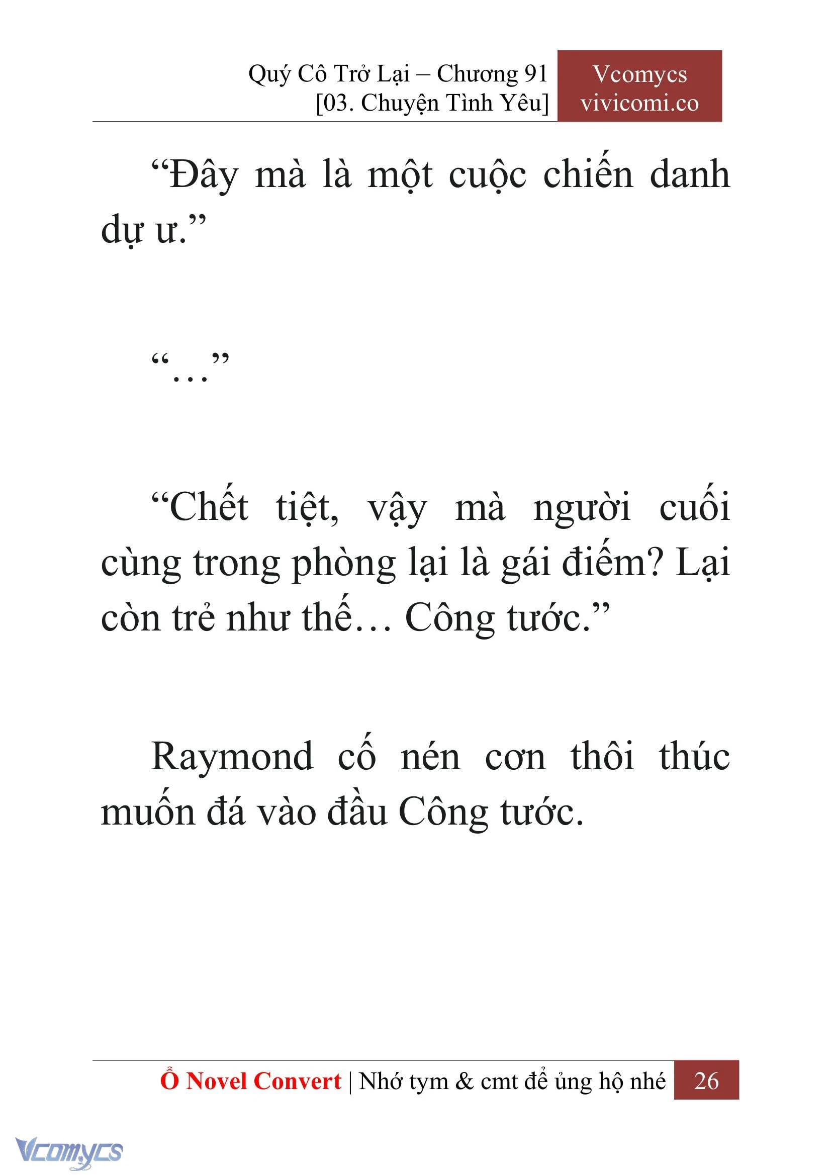 [Novel] Quý Cô Trở Lại Chapter  91 - 28