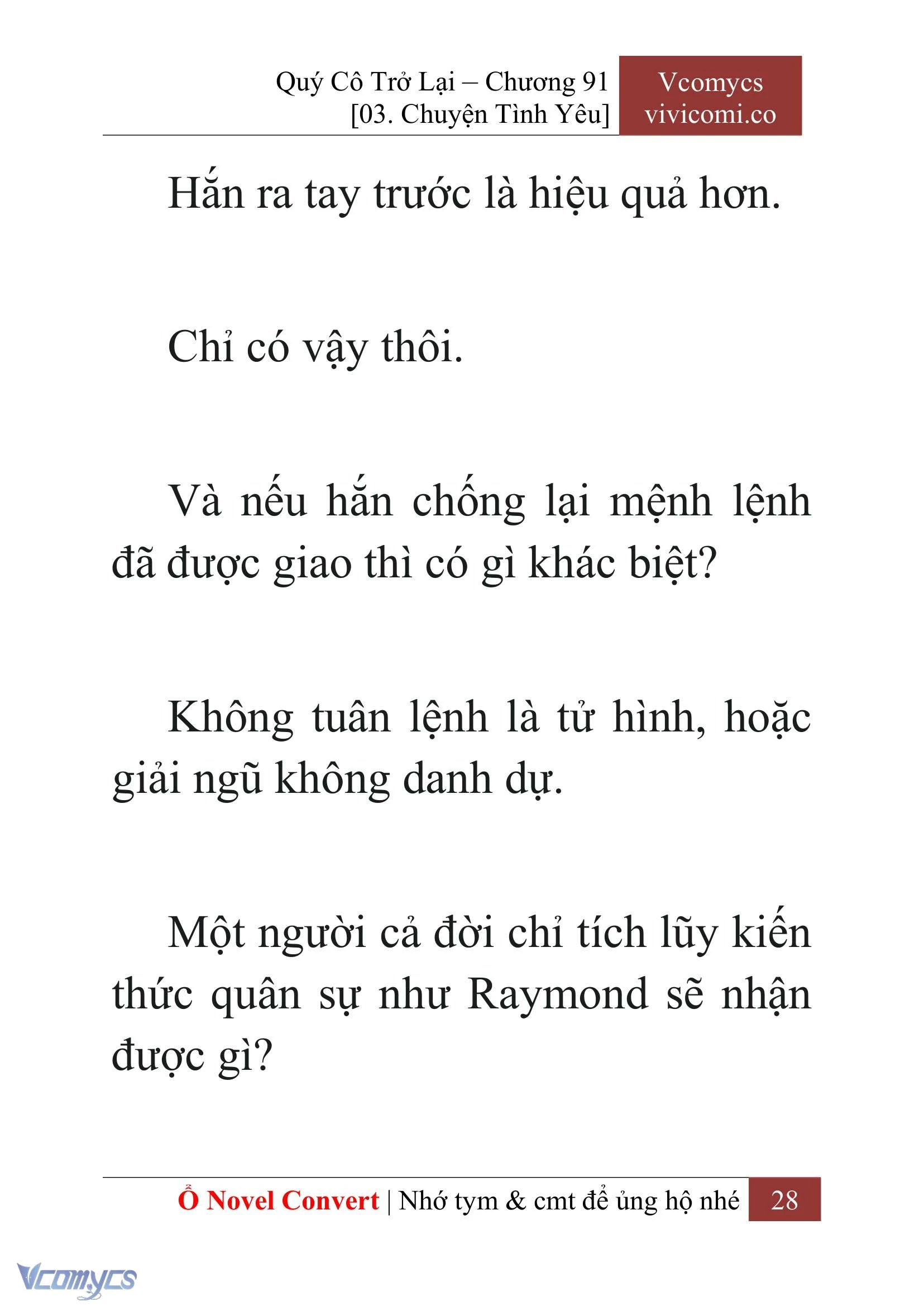 [Novel] Quý Cô Trở Lại Chapter  91 - 30