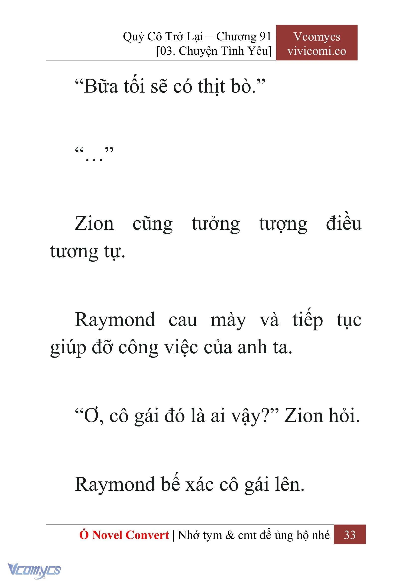 [Novel] Quý Cô Trở Lại Chapter  91 - 35