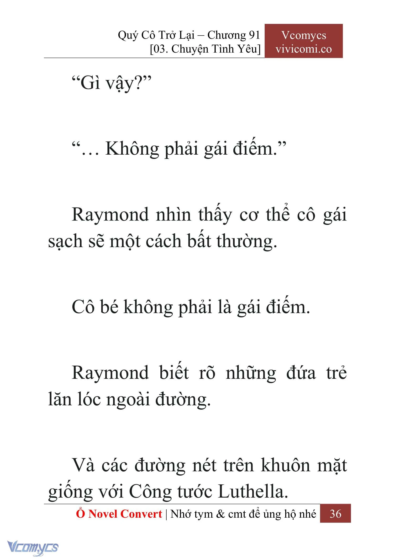 [Novel] Quý Cô Trở Lại Chapter  91 - 38