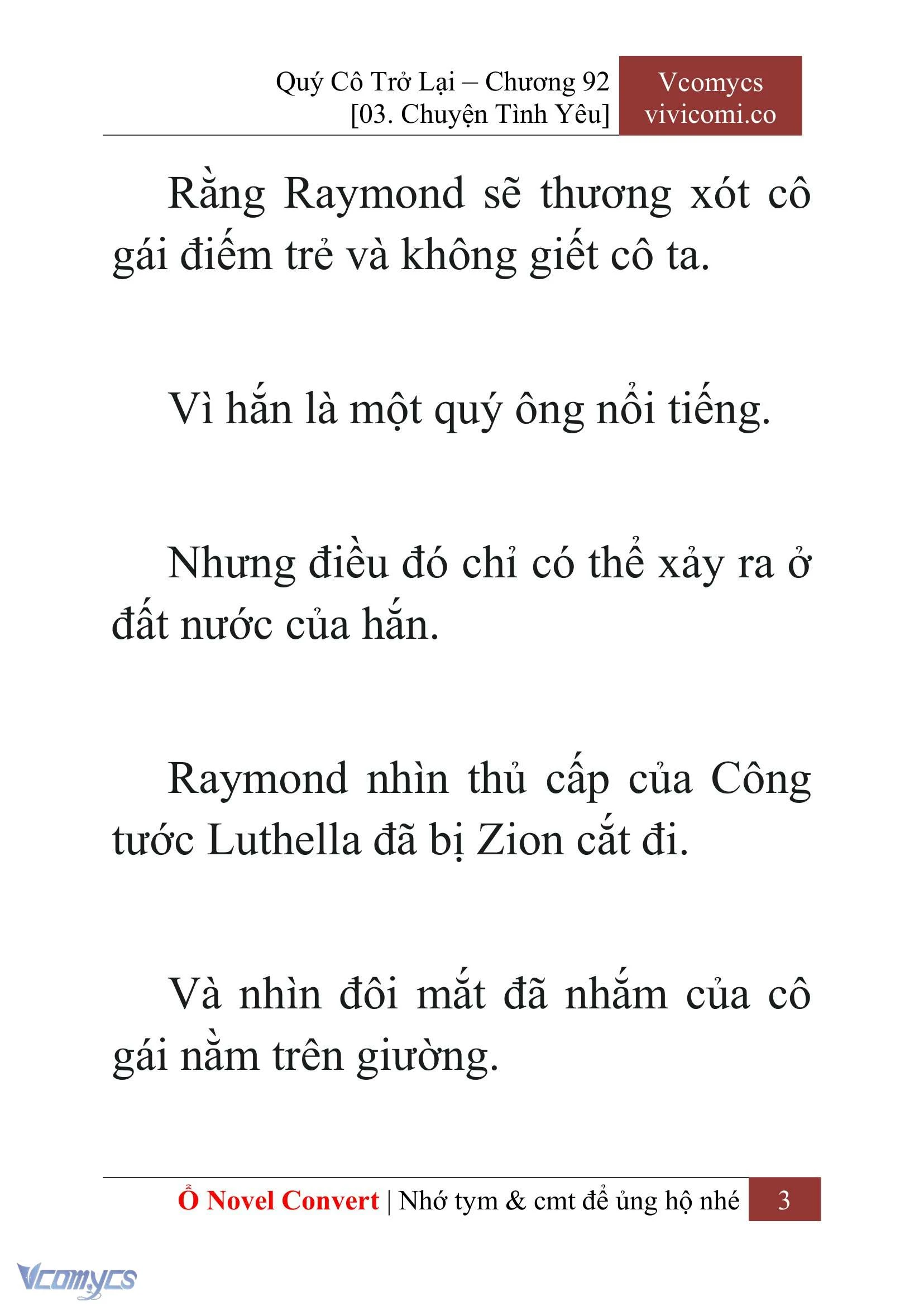 [Novel] Quý Cô Trở Lại Chapter  92 - 5