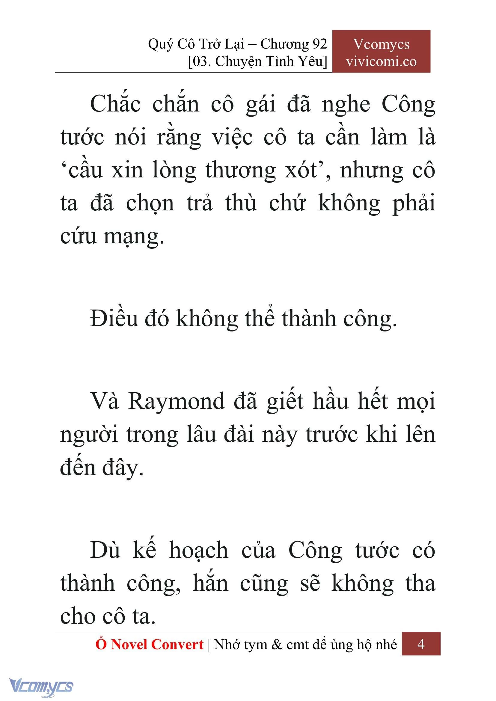 [Novel] Quý Cô Trở Lại Chapter  92 - 6