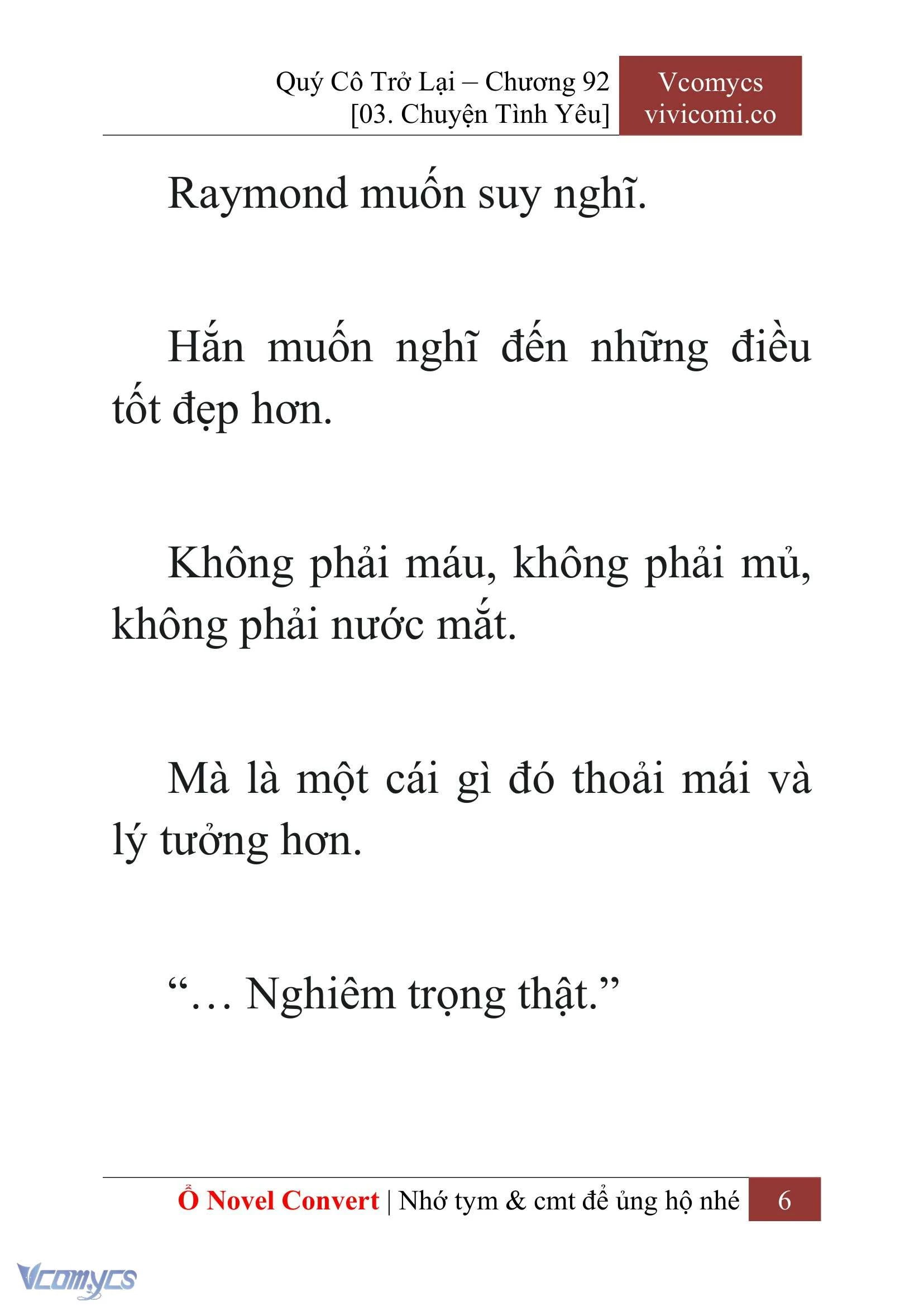 [Novel] Quý Cô Trở Lại Chapter  92 - 8