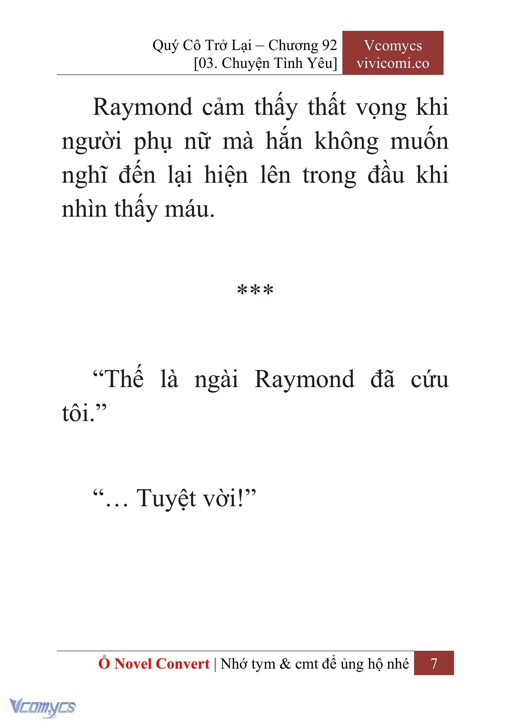 [Novel] Quý Cô Trở Lại Chapter  92 - 9