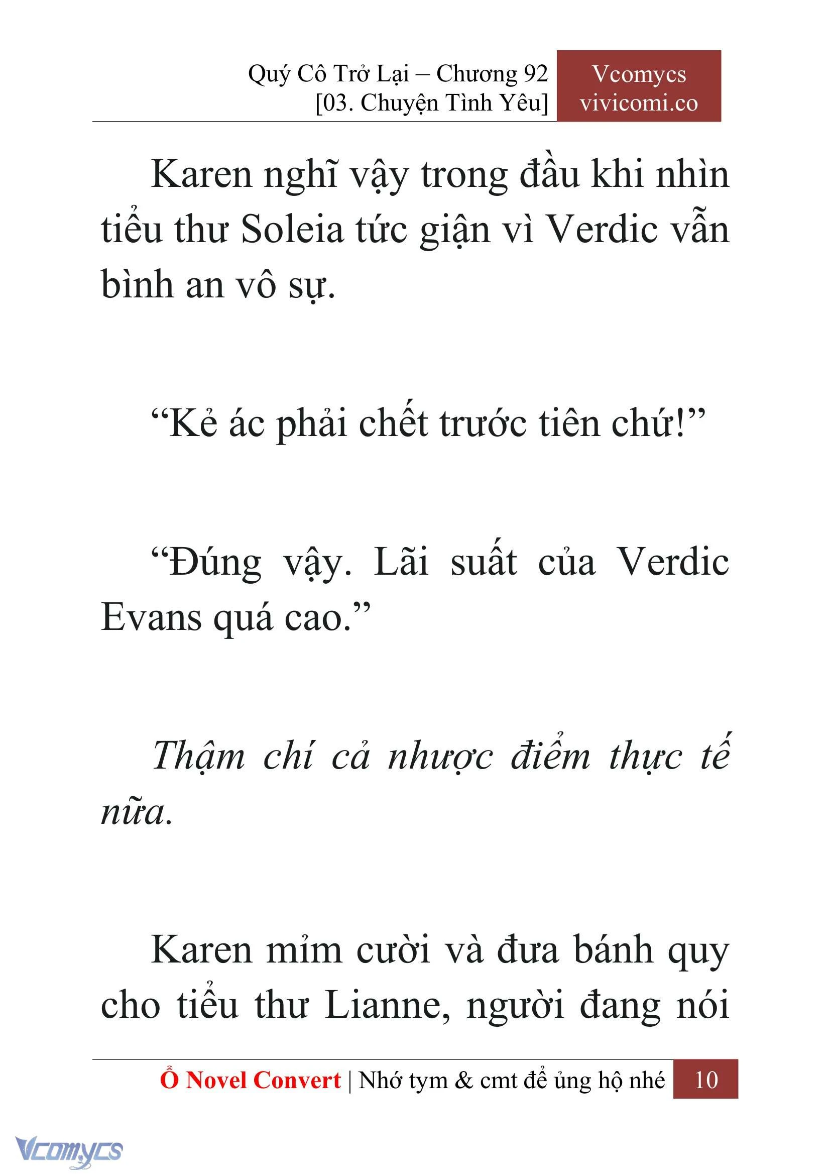 [Novel] Quý Cô Trở Lại Chapter  92 - 12