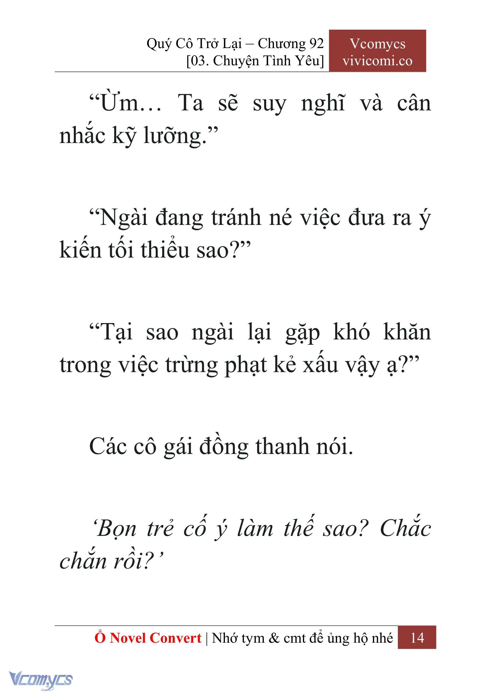 [Novel] Quý Cô Trở Lại Chapter  92 - 16