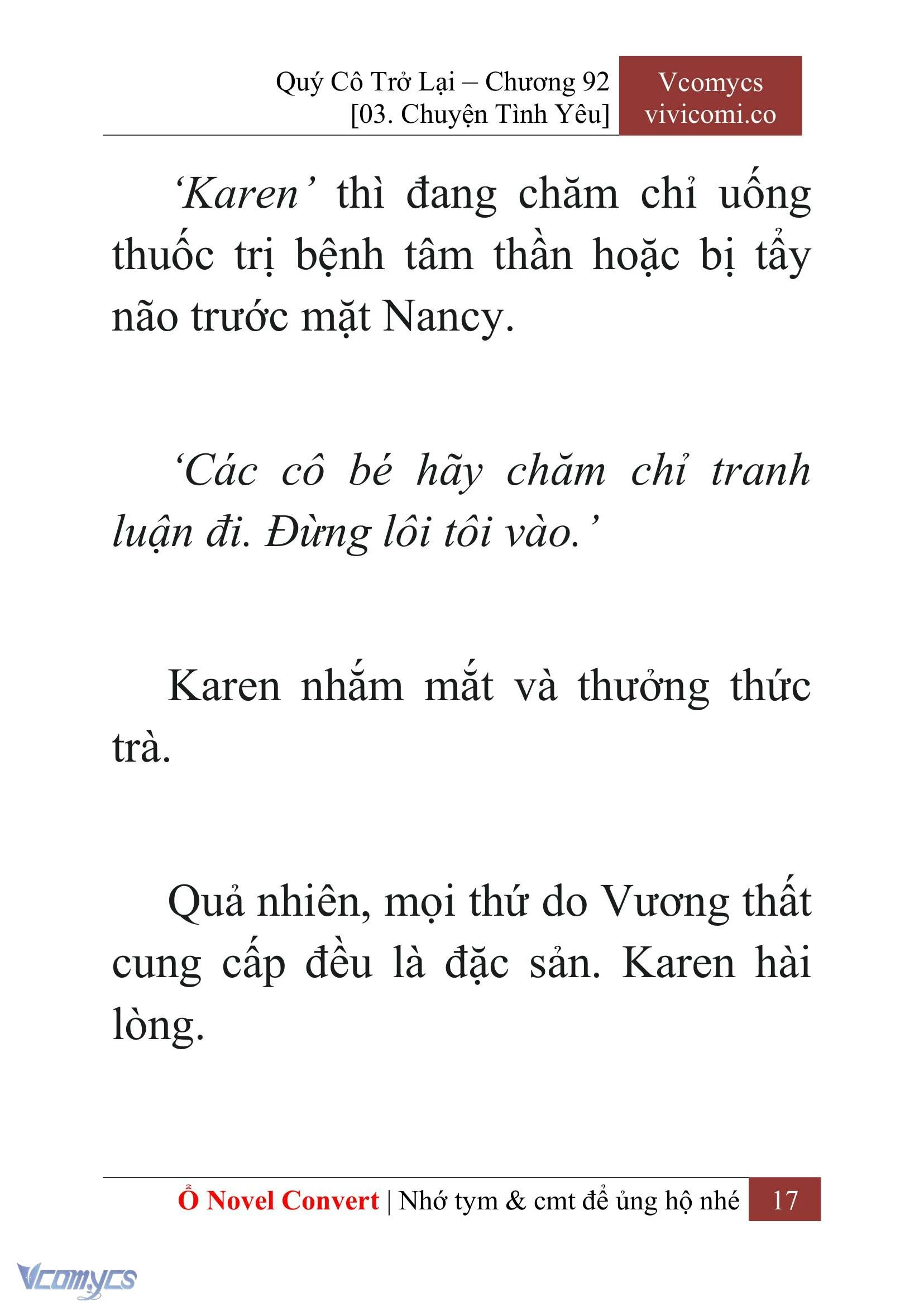 [Novel] Quý Cô Trở Lại Chapter  92 - 19