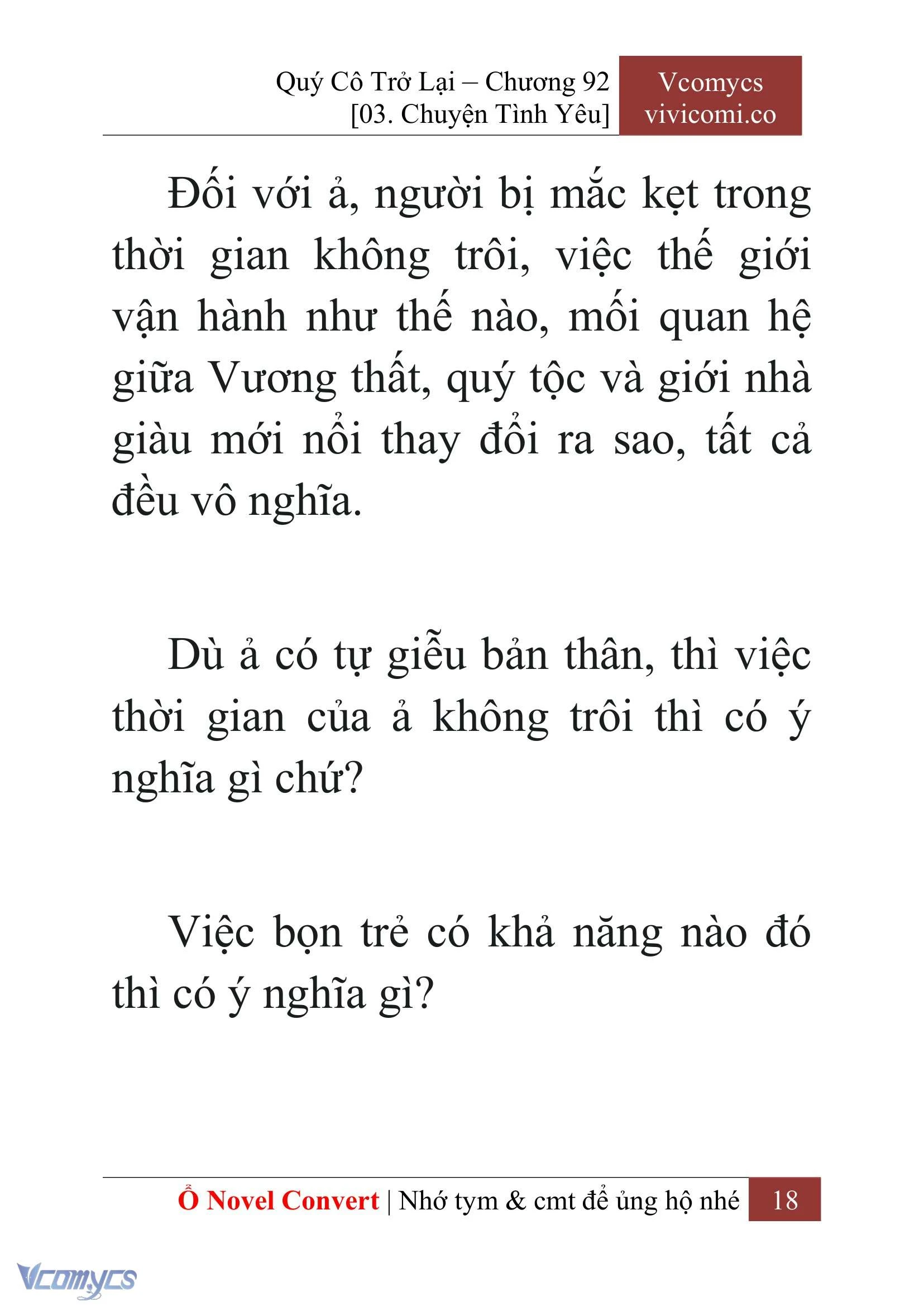 [Novel] Quý Cô Trở Lại Chapter  92 - 20