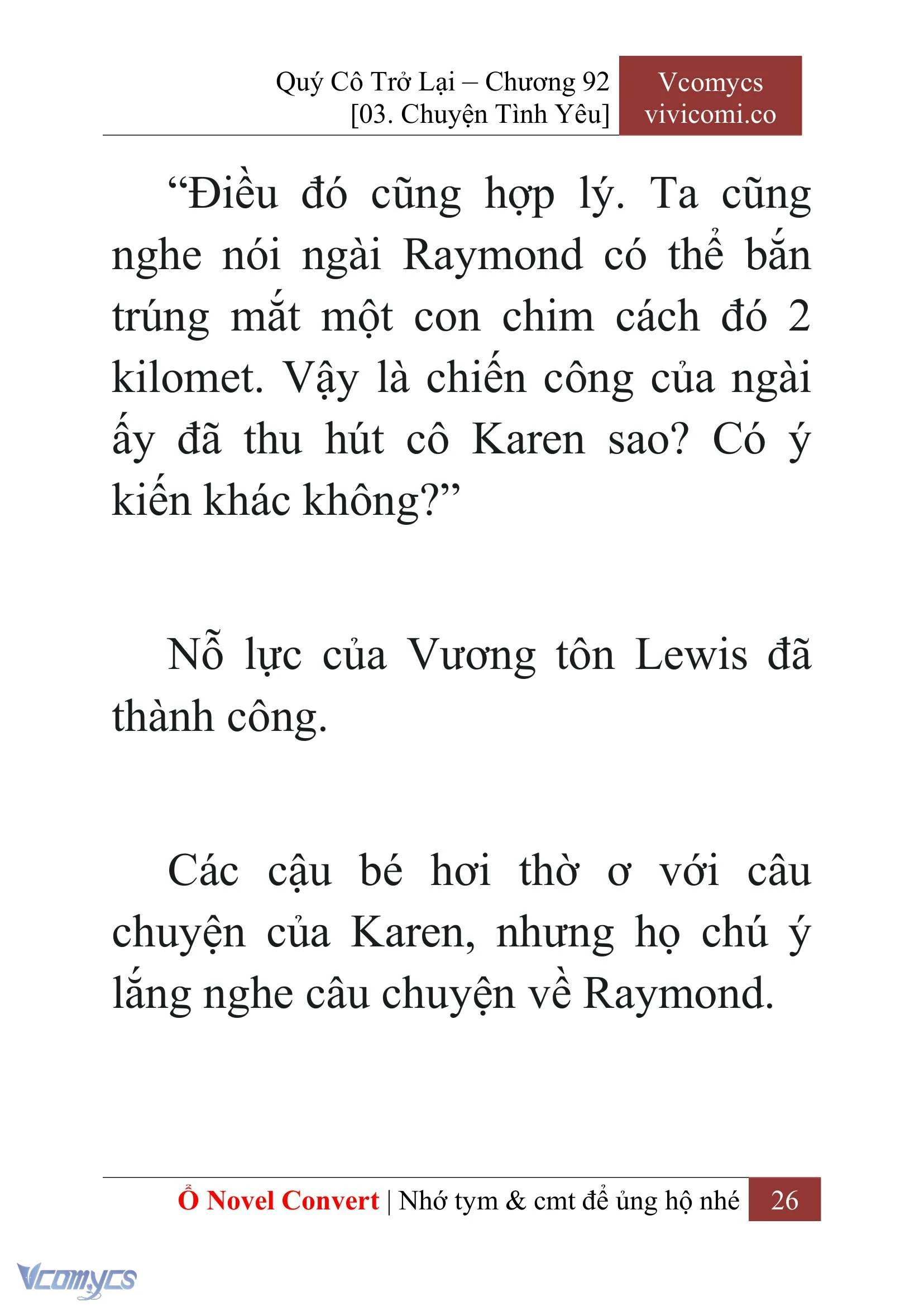 [Novel] Quý Cô Trở Lại Chapter  92 - 28