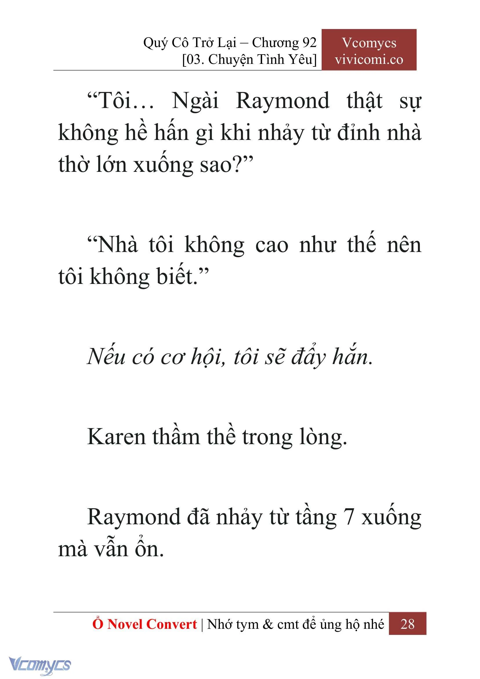 [Novel] Quý Cô Trở Lại Chapter  92 - 30