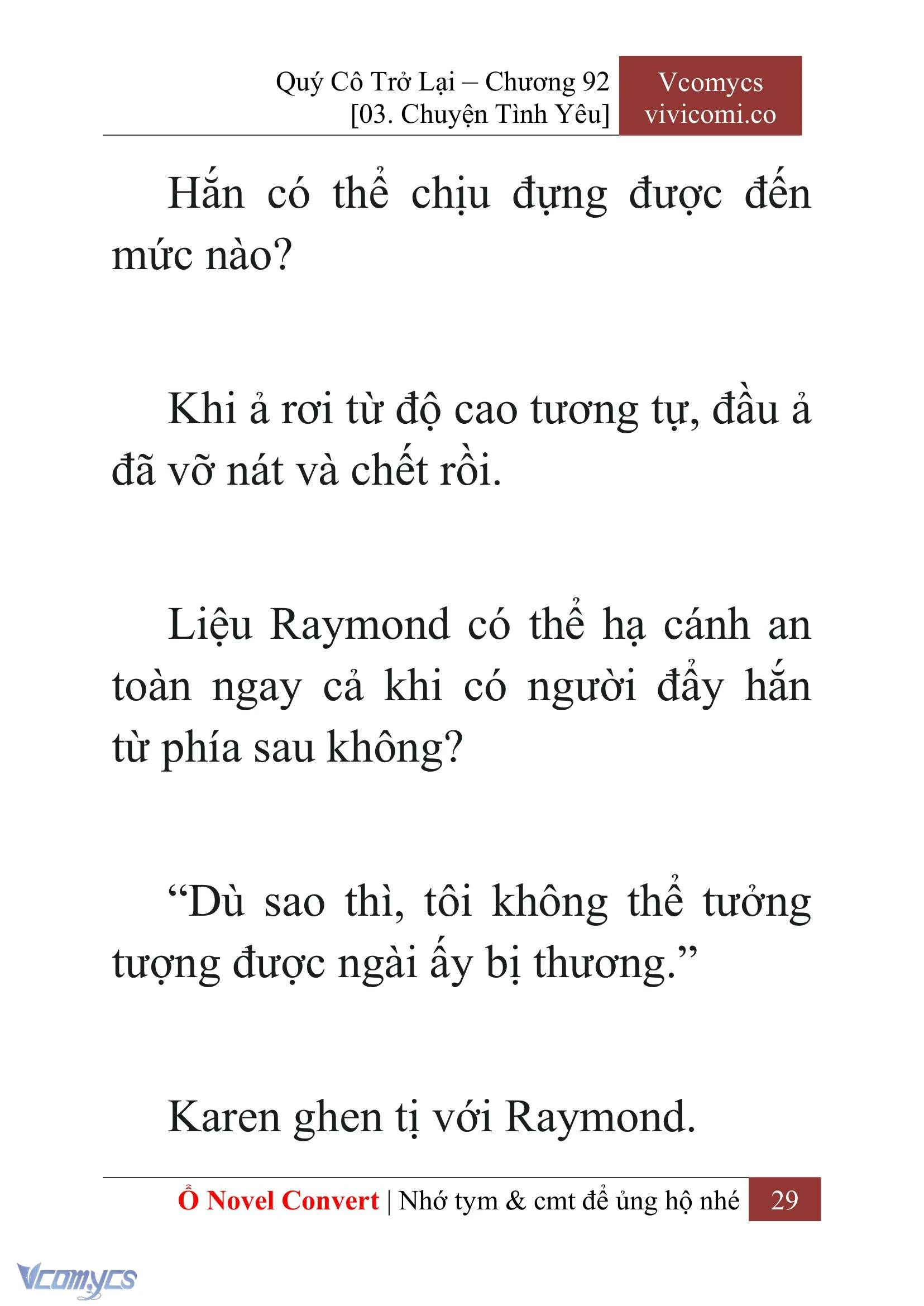 [Novel] Quý Cô Trở Lại Chapter  92 - 31