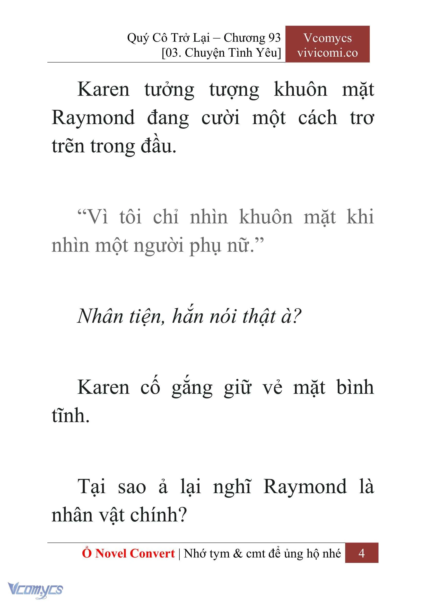 [Novel] Quý Cô Trở Lại Chapter  93 - 6